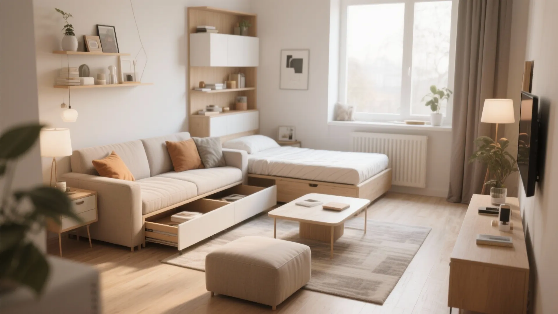 Multi-functional furniture for small living rooms