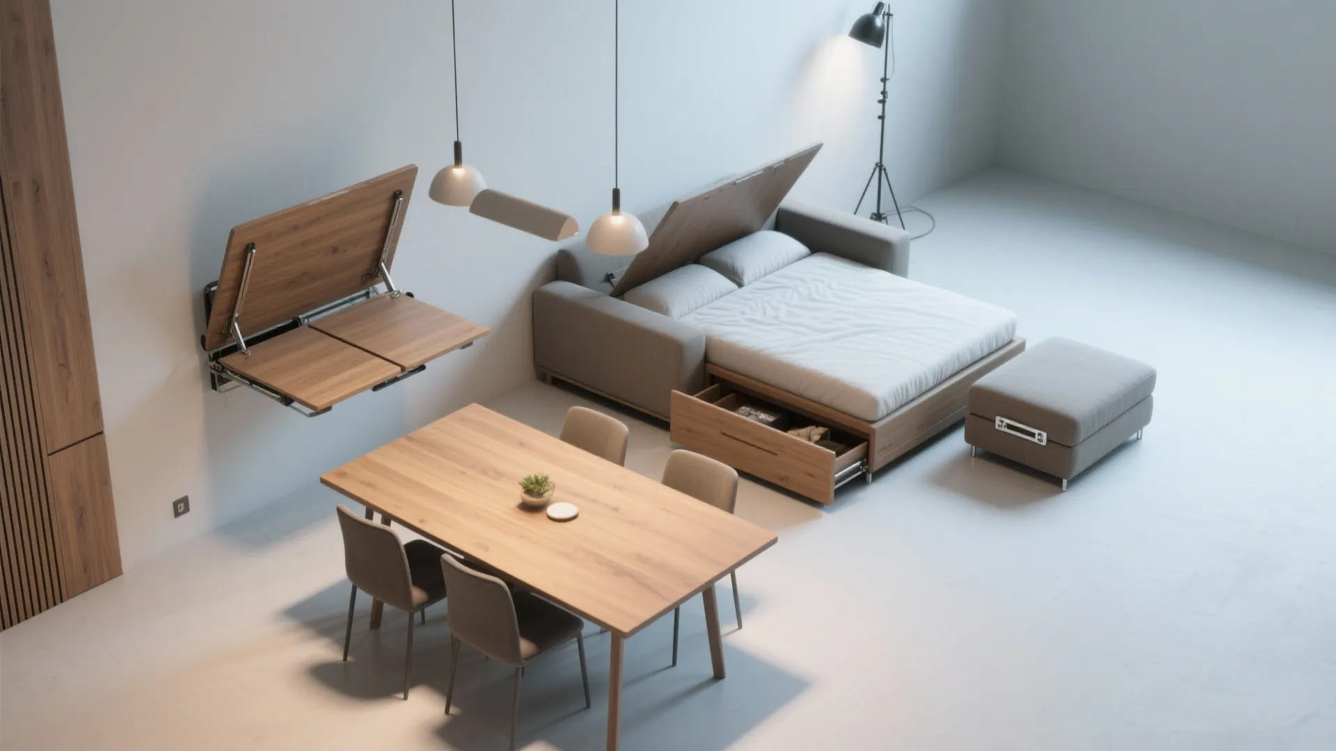 2. Embrace multifunctional pieces