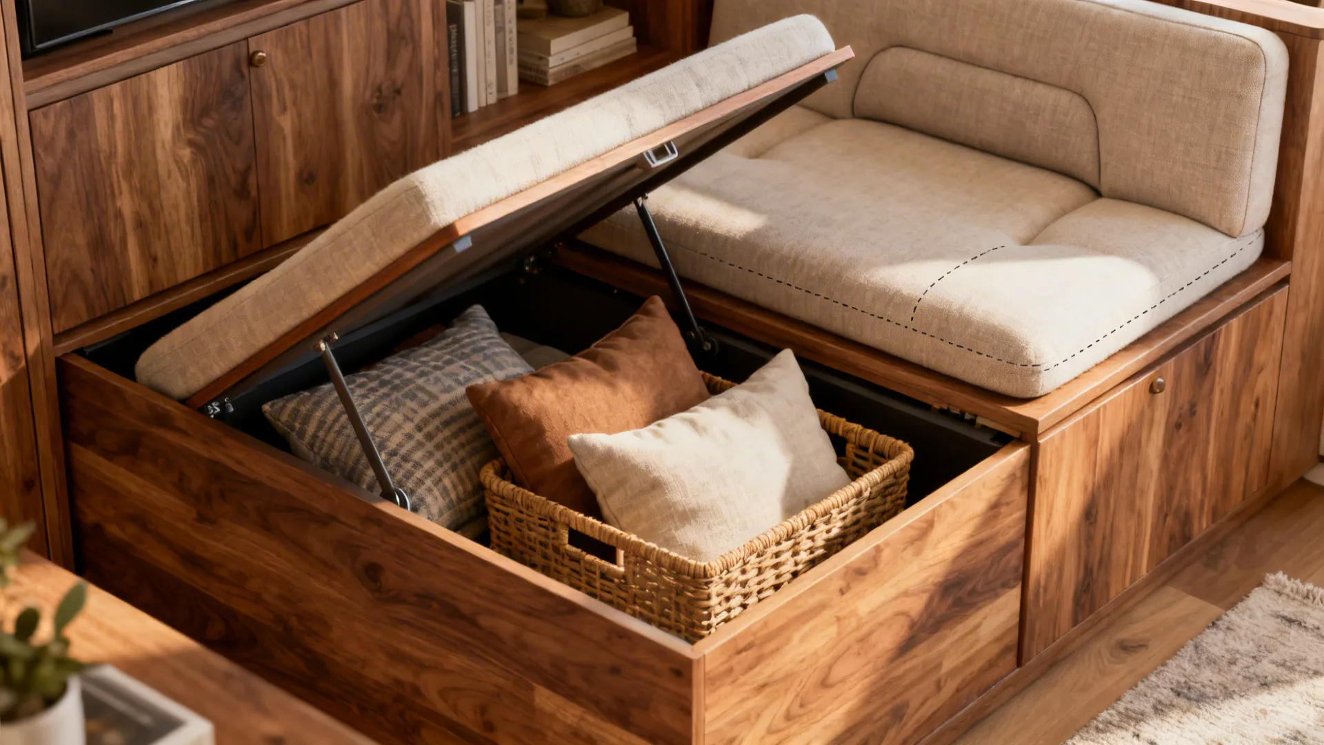 1. Build multifunctional seating