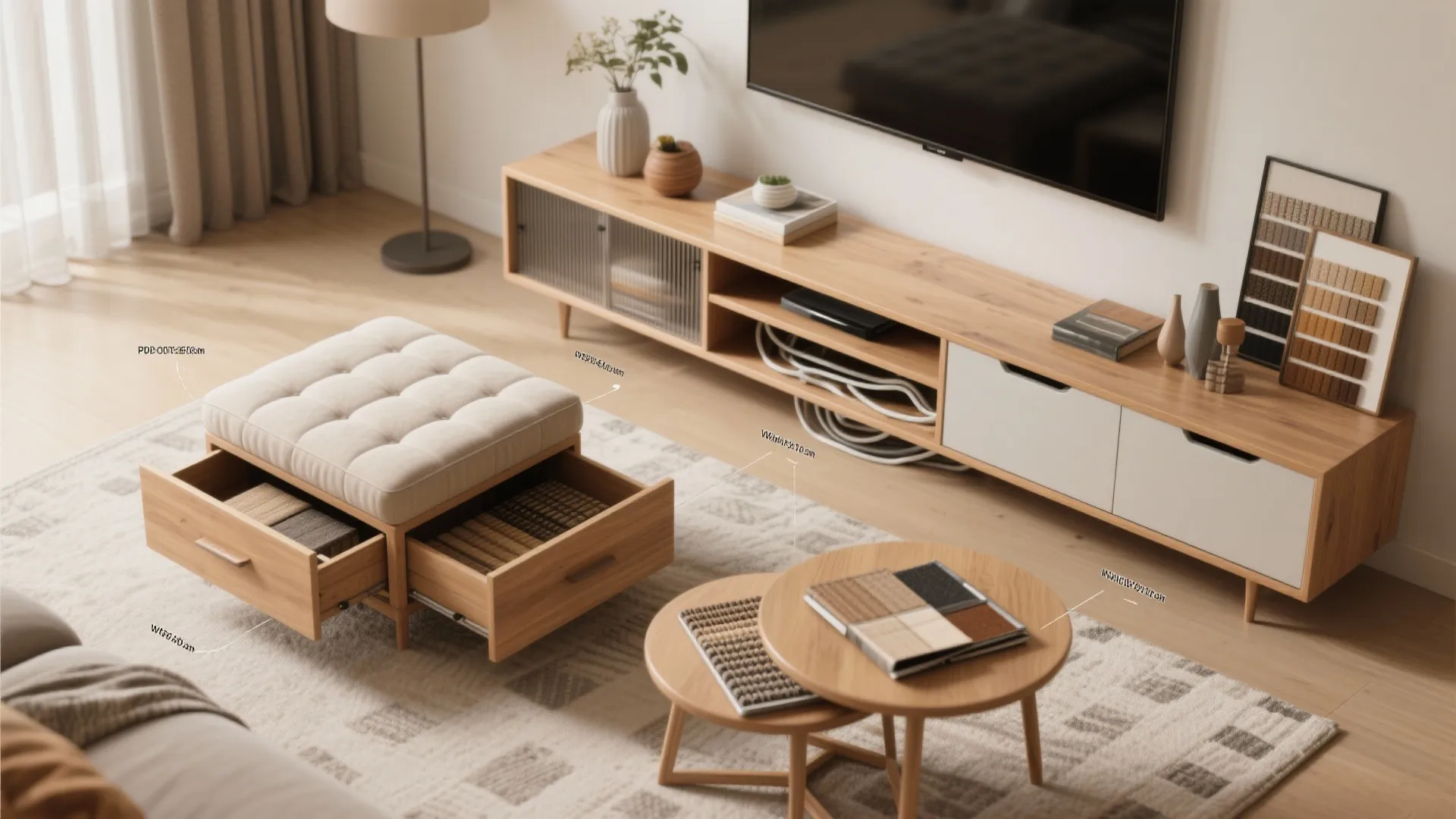 Tips 2: Multifunctional storage pieces