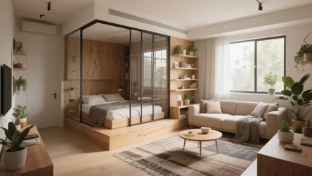 10 Ideas for Bedroom and Living Room in One Small Space