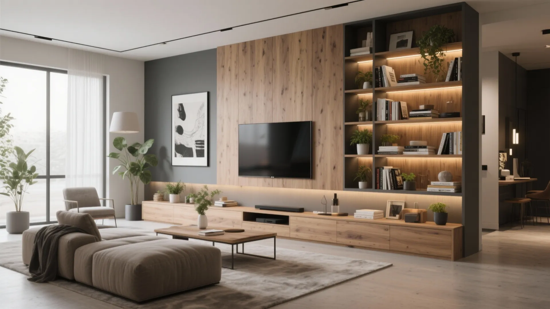 Multifunctional TV Wall Units