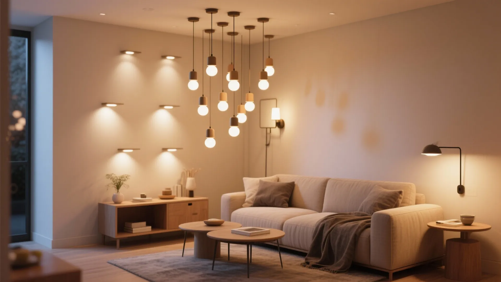 4. Use multiple smaller fixtures in small rooms