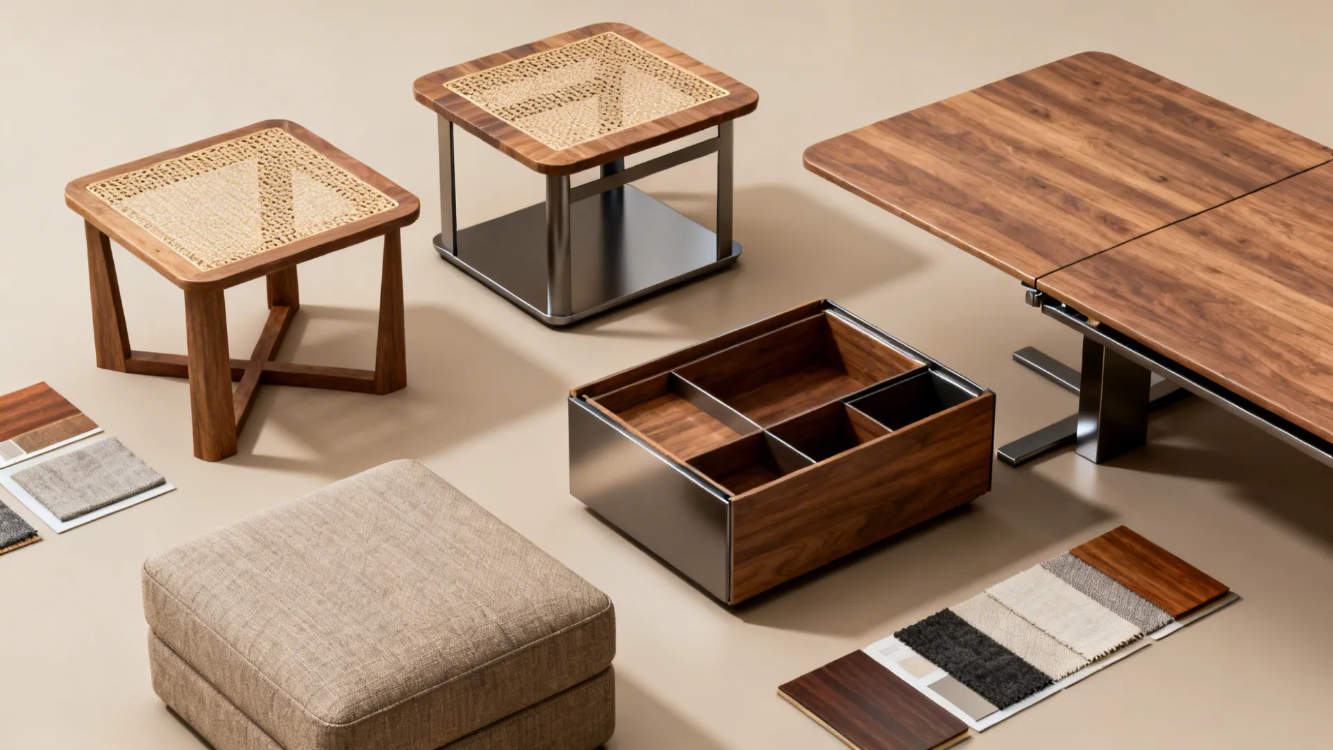 4. Multipurpose furniture and nesting tables