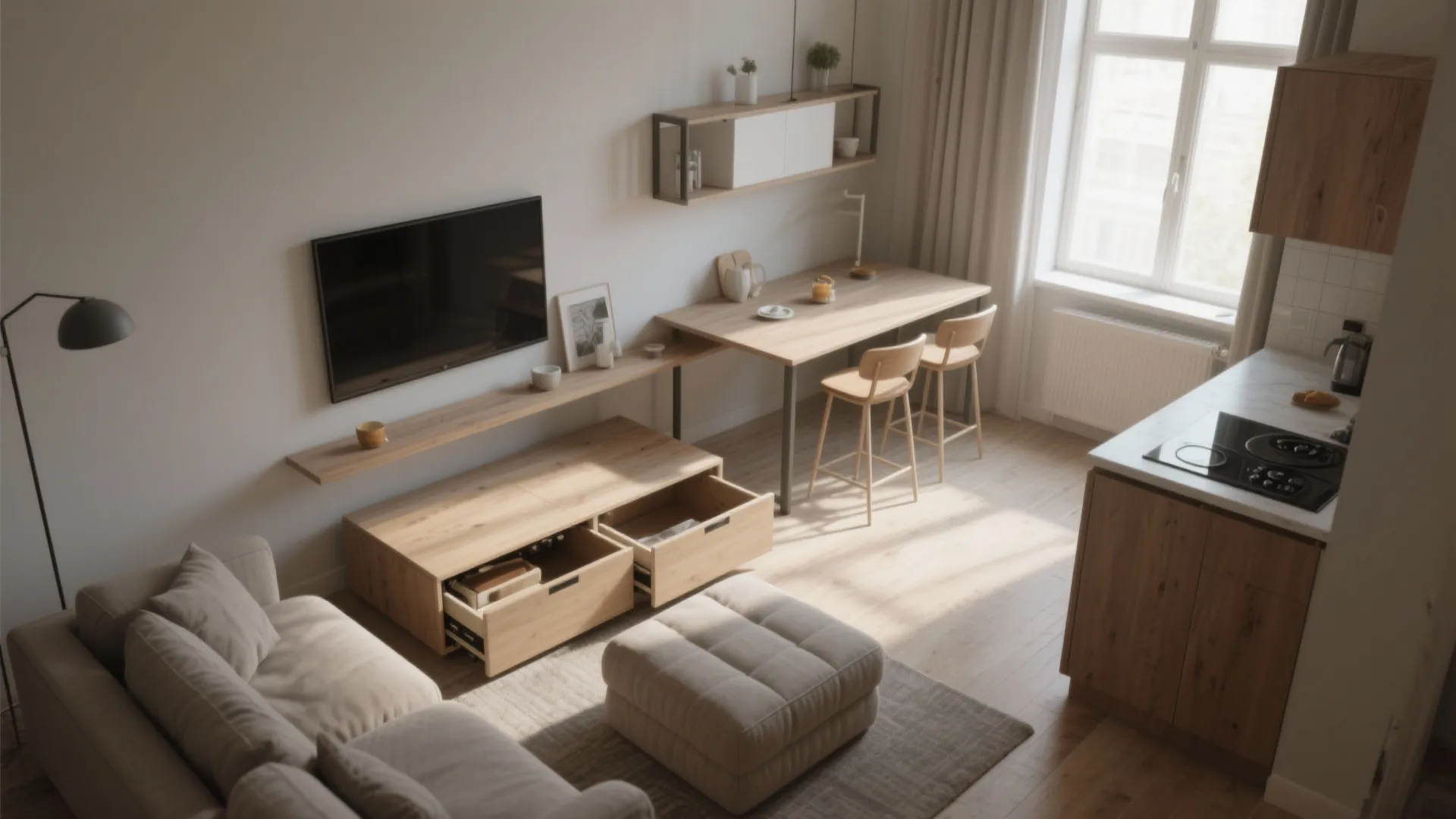 3. Choose multipurpose furniture