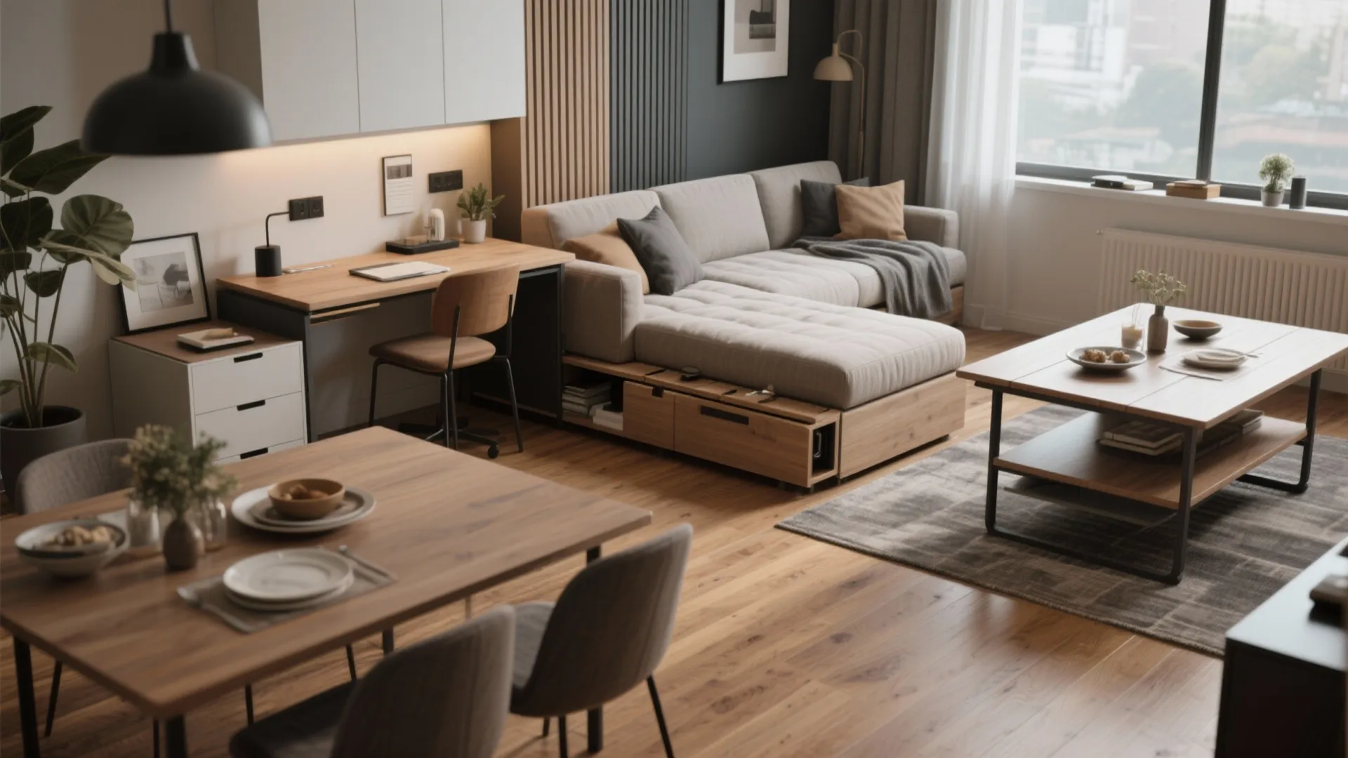 3. Choose multipurpose furniture for a real flex space