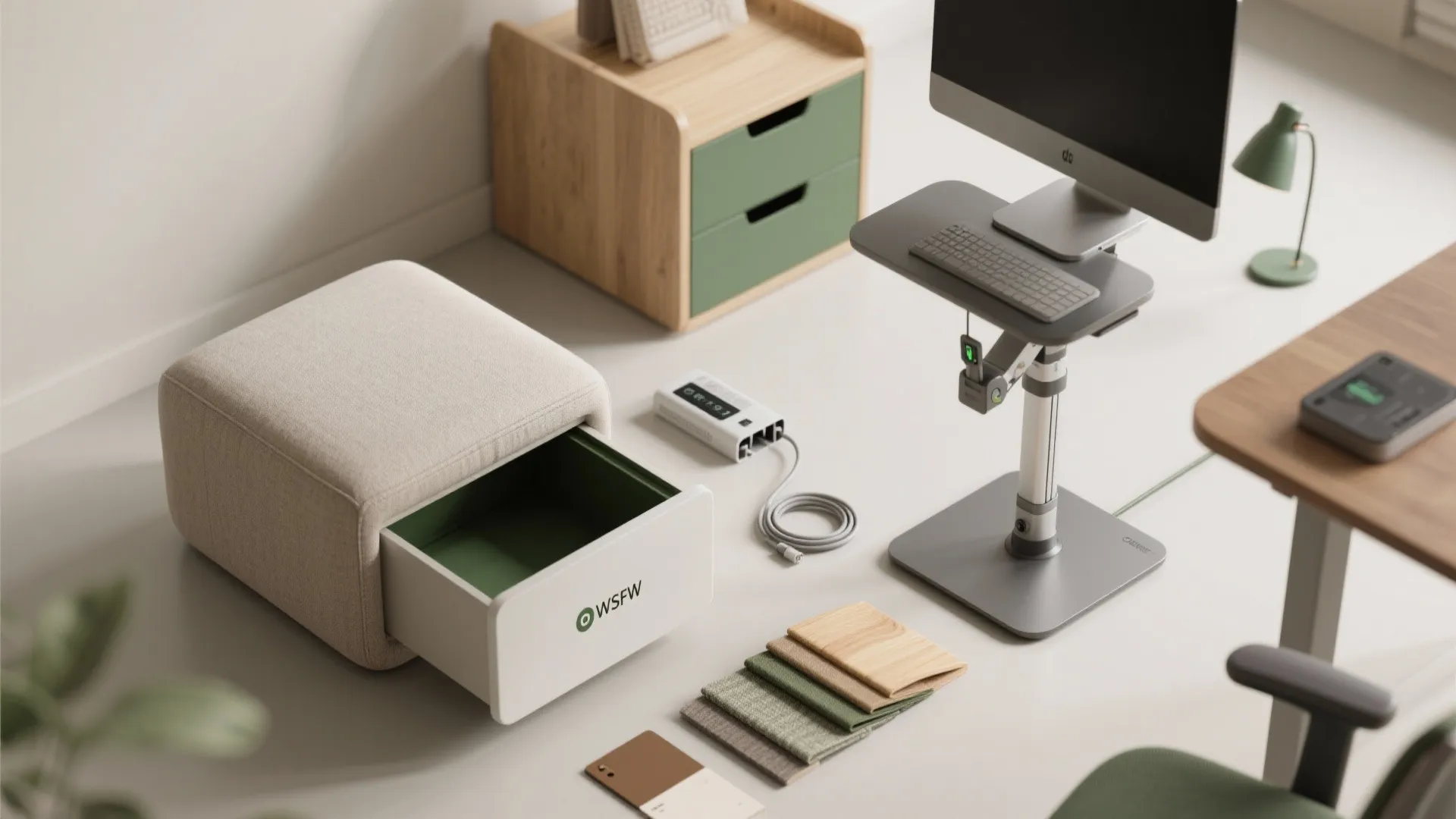 5. Multipurpose furniture + tech optimization