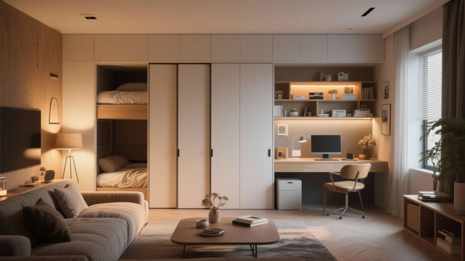 6. Multipurpose Living Room