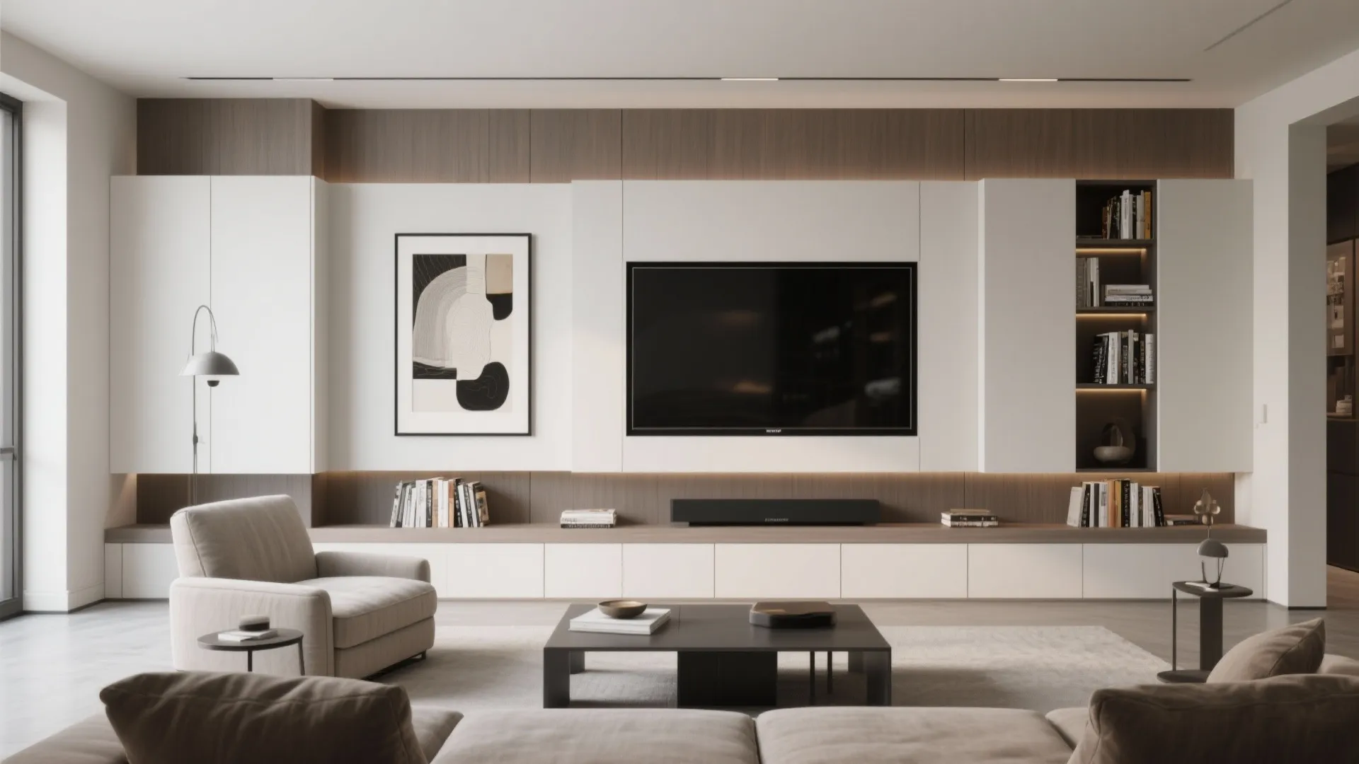 6. Multipurpose Media Wall