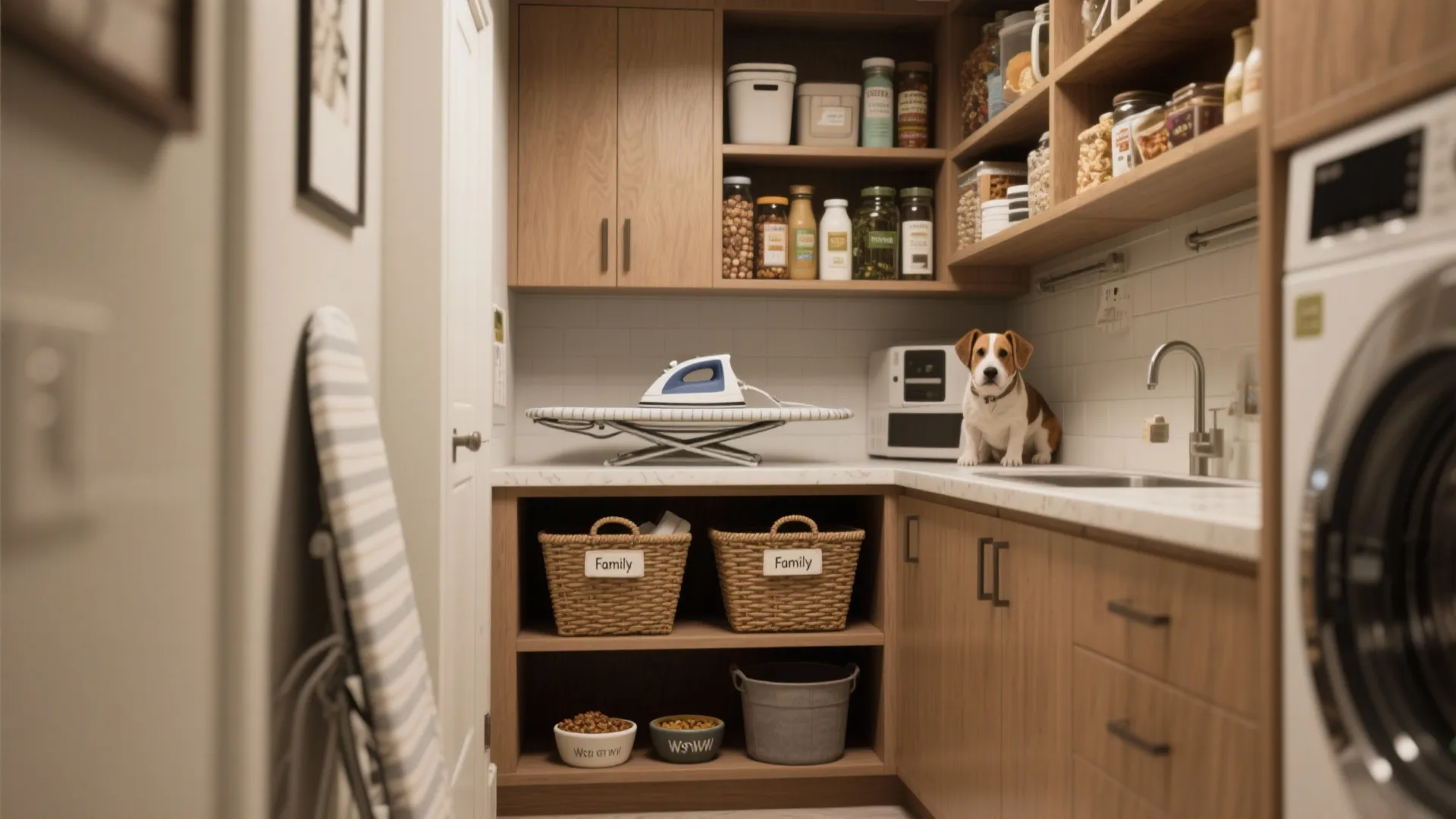 5. Turn the laundry into a multipurpose nook