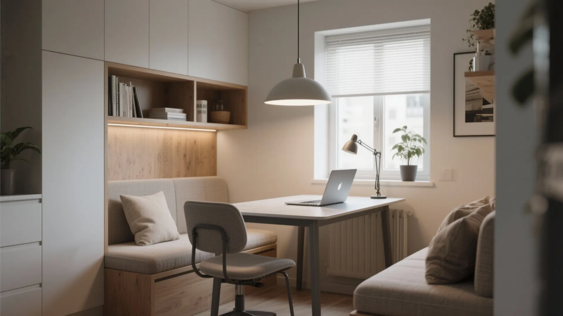 4. Multipurpose Nook: Dining + Workspace