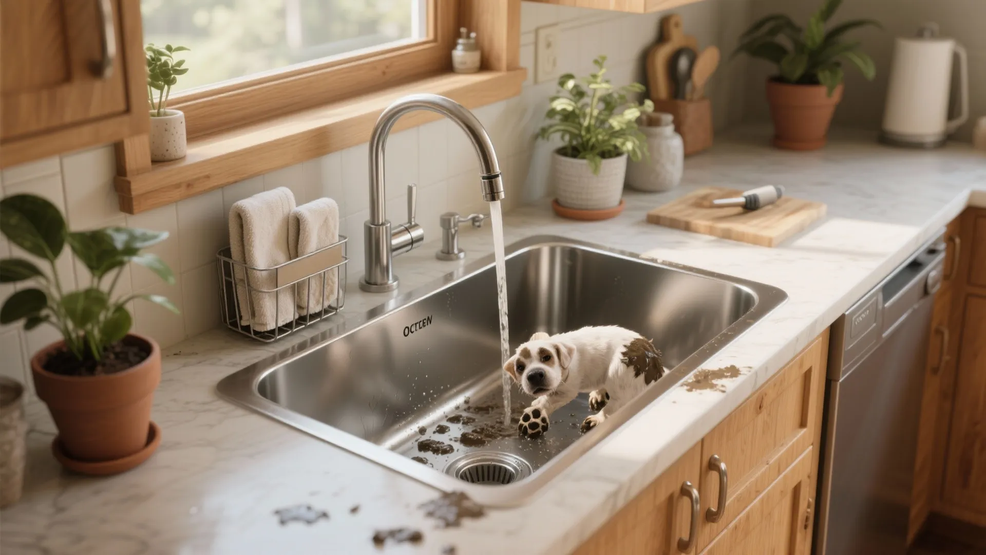 5. Multipurpose Sink Zone with Worktop