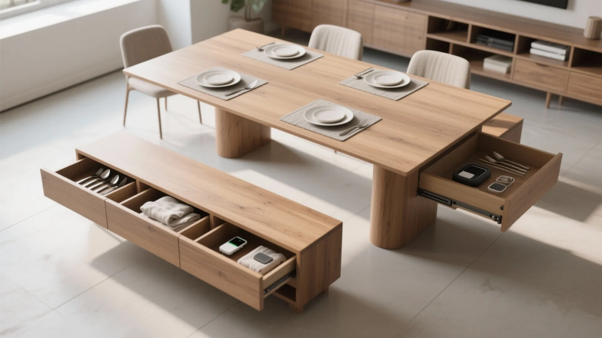 3. Multipurpose tables and benches