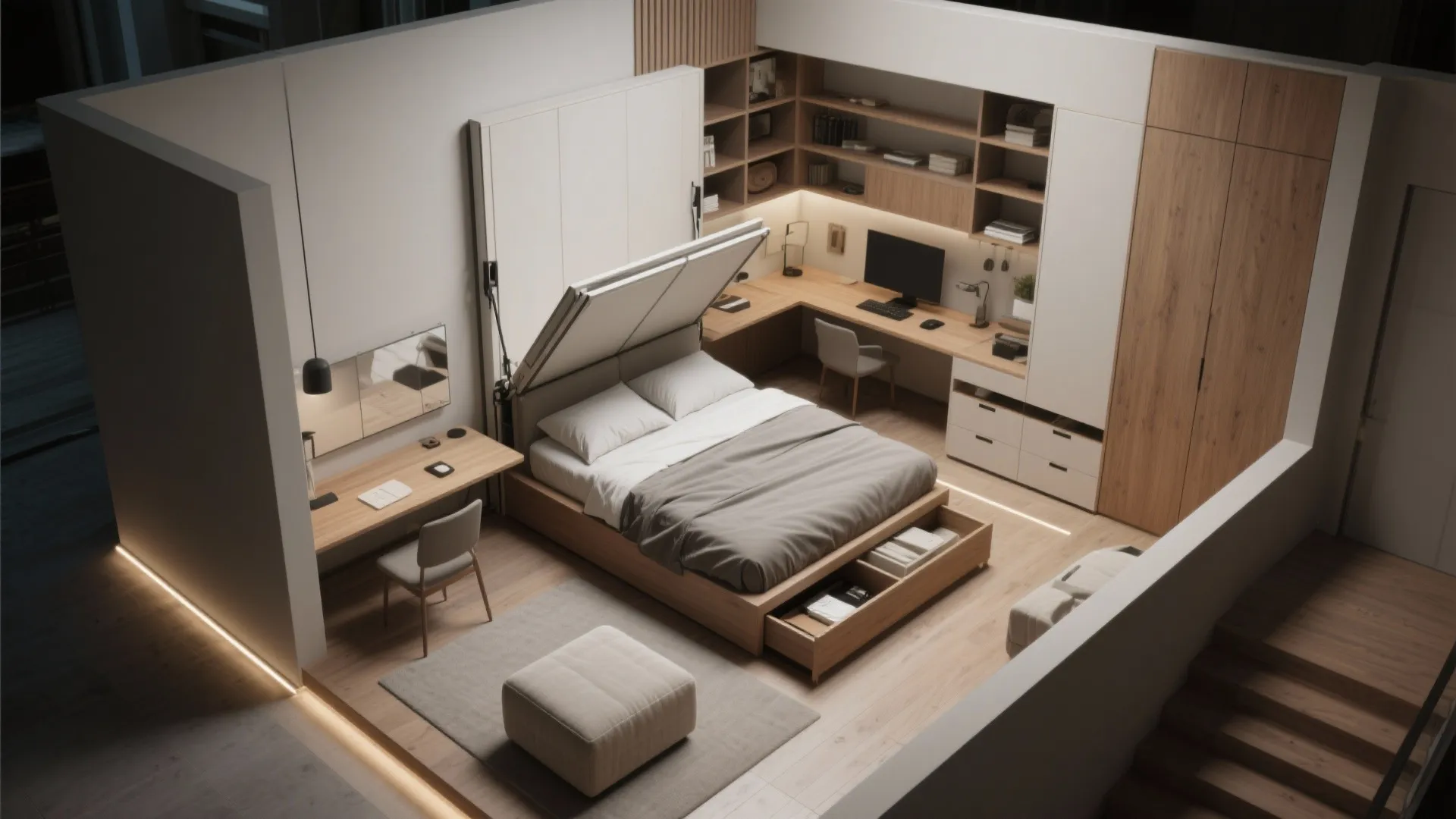 [Section] Multipurpose Furniture and Spatial Zoning