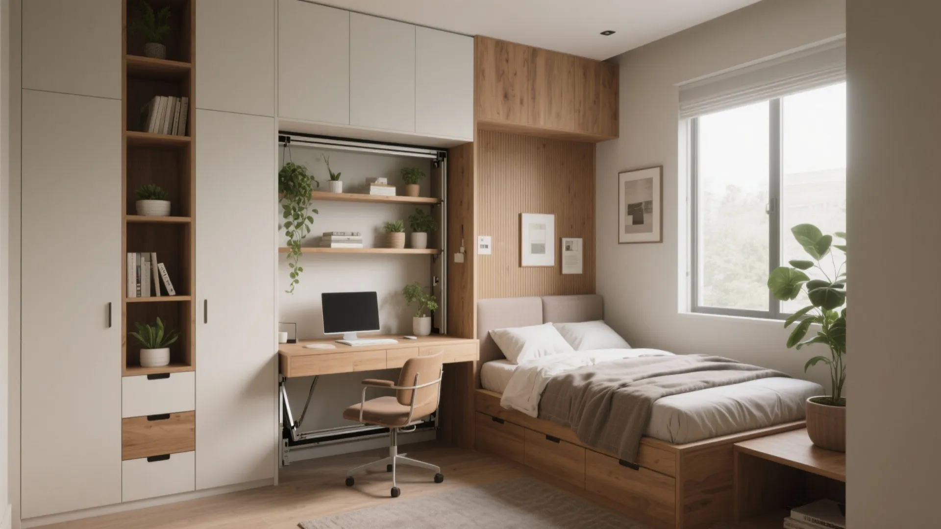 2. Stack functions in one multi‑use bedroom