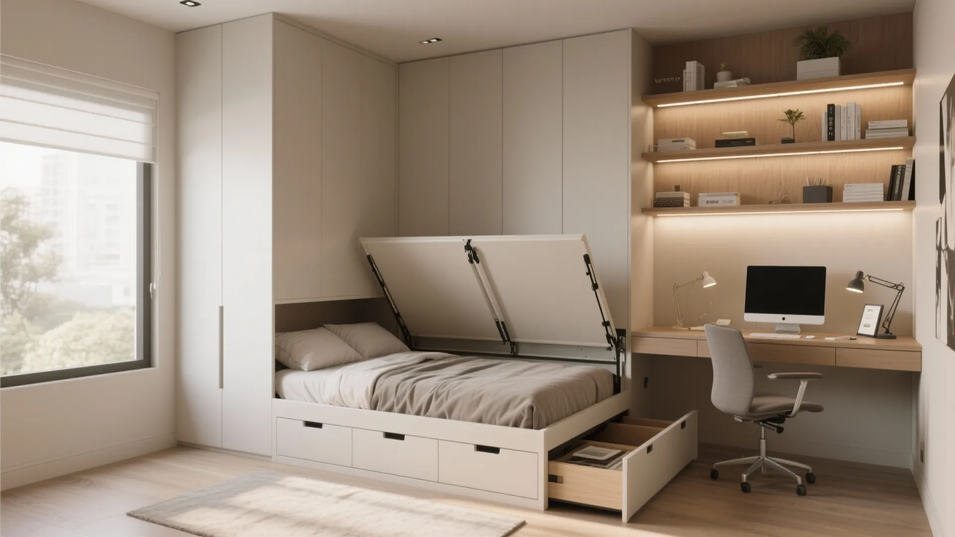 3. Multi-Use Bedrooms and Flex Rooms