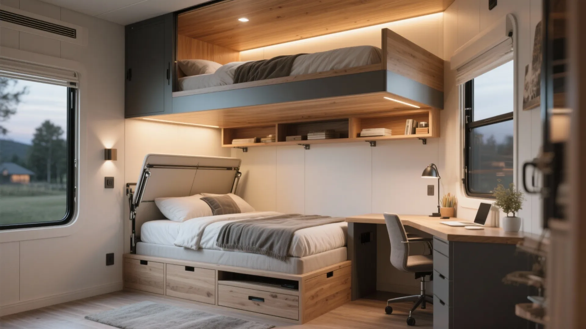 3. Multi-Use Bedroom Nooks