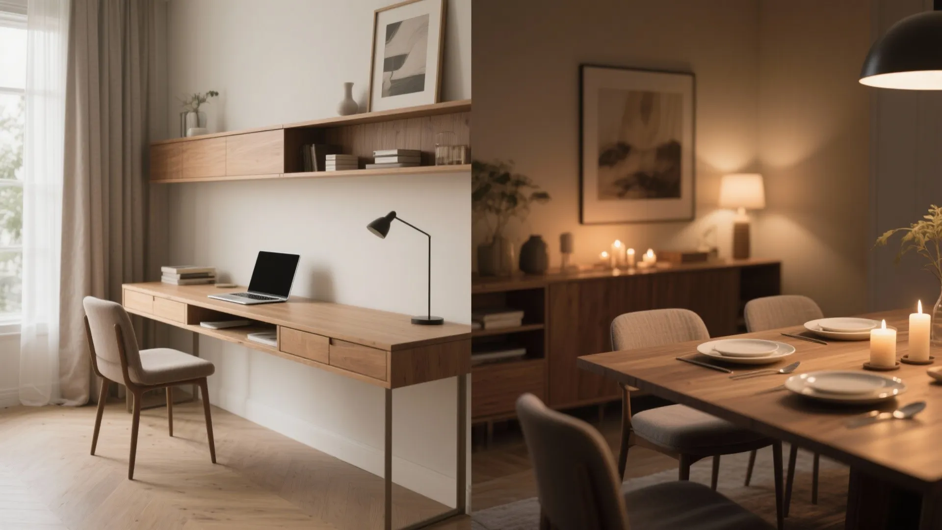 5. Multi-use Tables: Desk by Day, Table by Night