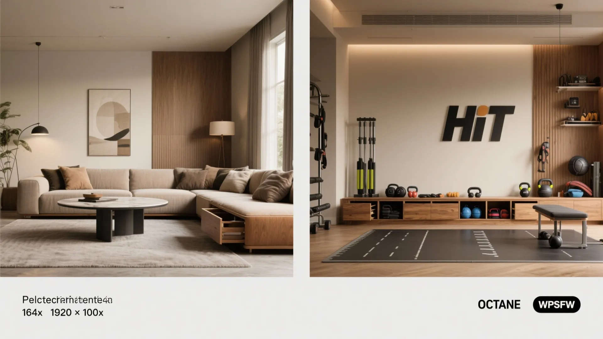 3. Convertible furniture that doubles as a workout base