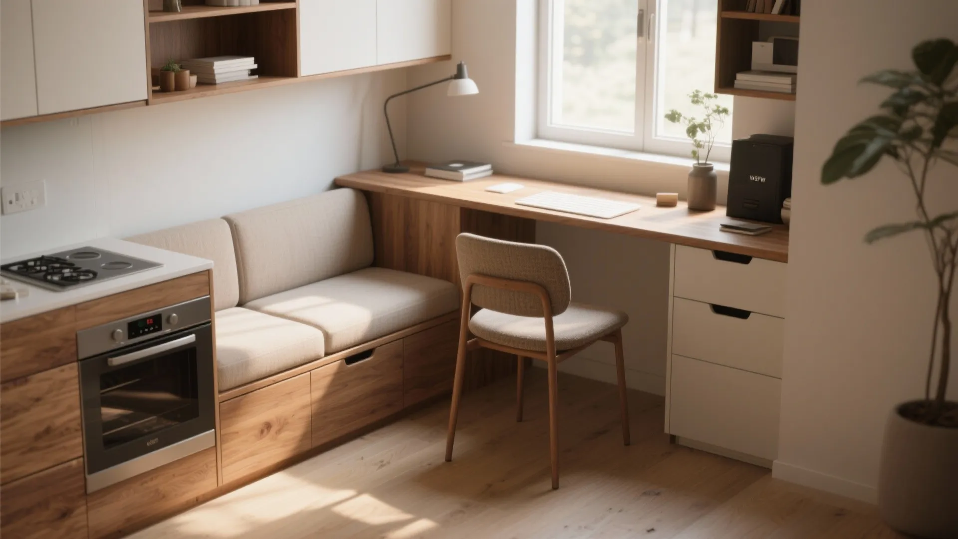 5. Multi-Use Corner with Seating