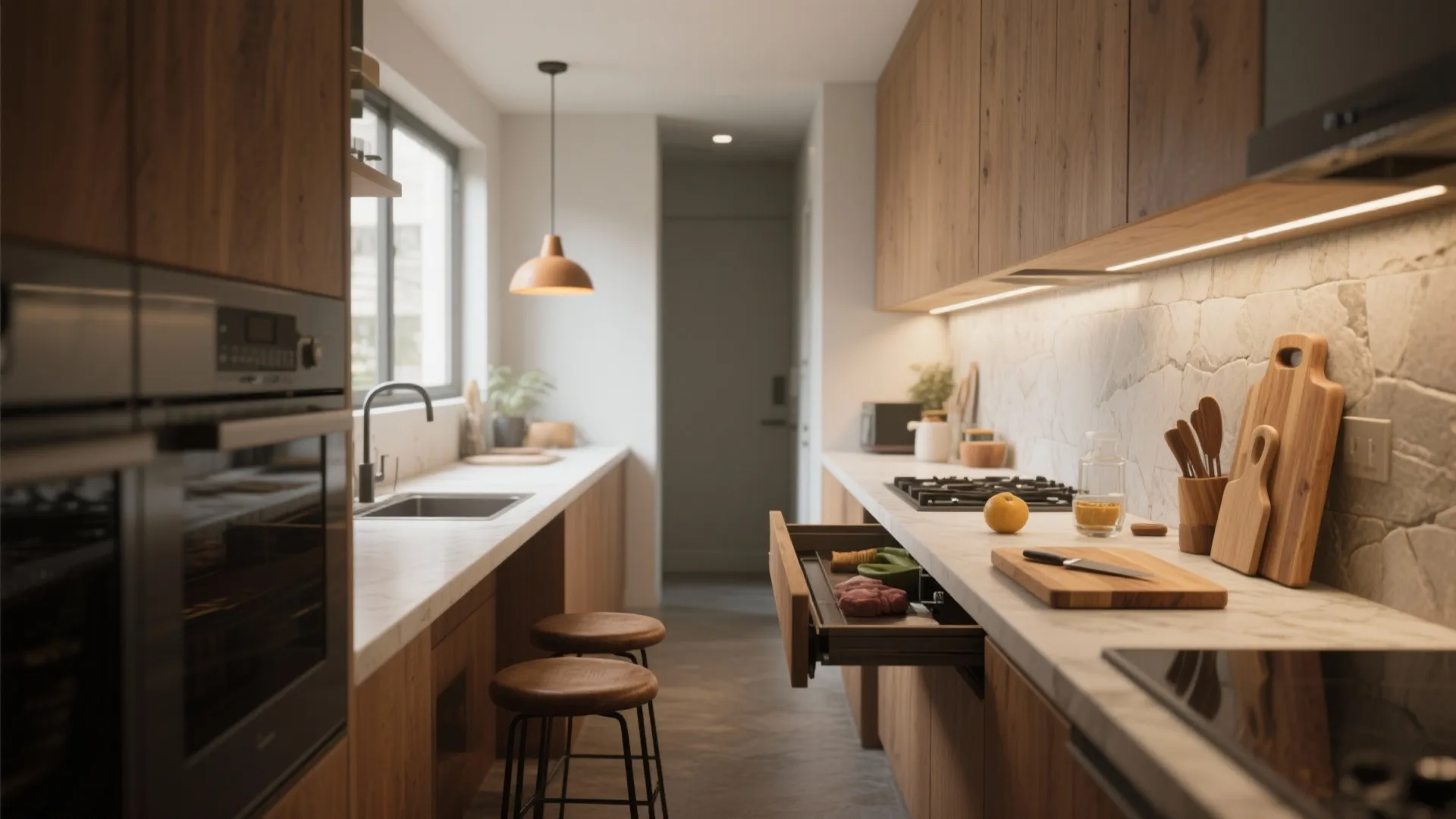 4. Make countertops work double duty