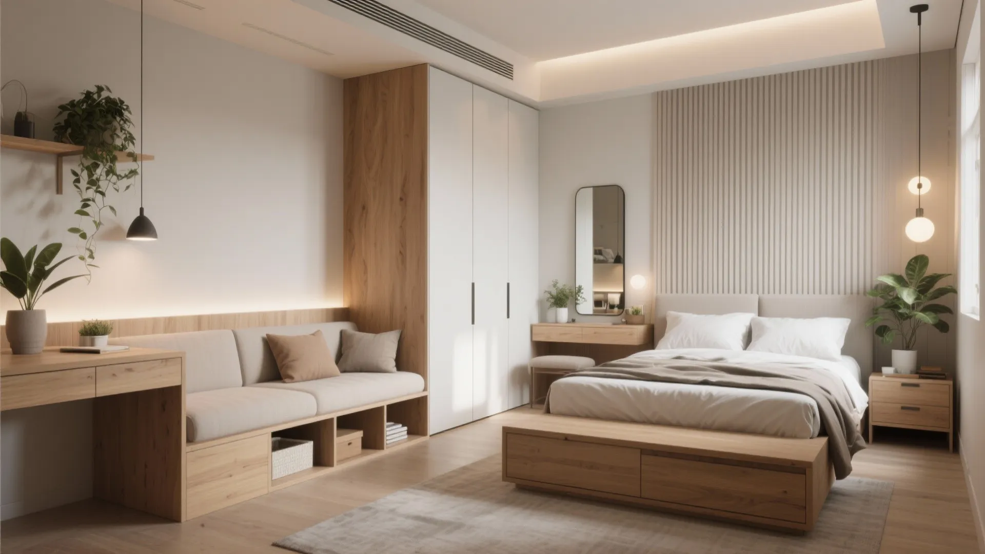 5. Choose multi-use furniture and visual tricks