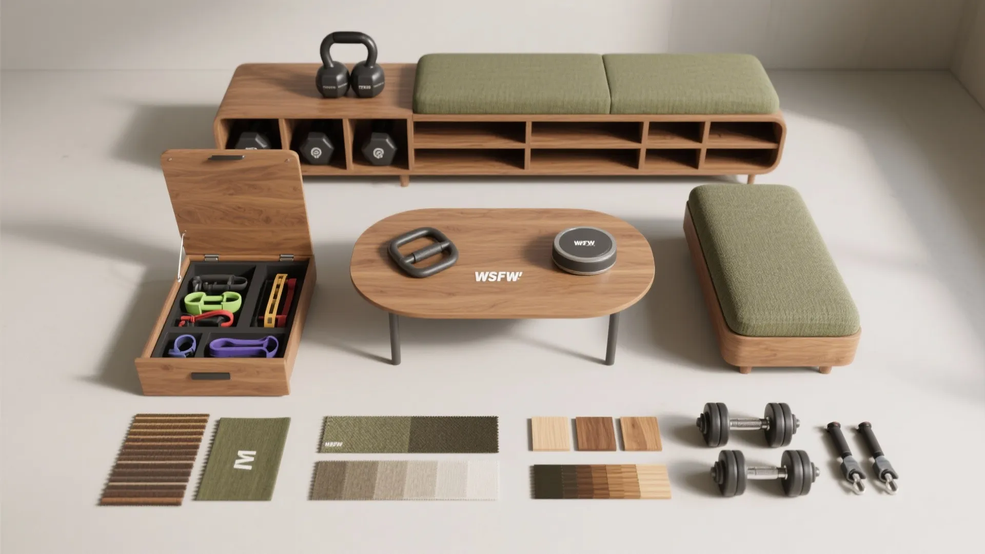 4. Multi-use Furniture That Becomes Your Gym