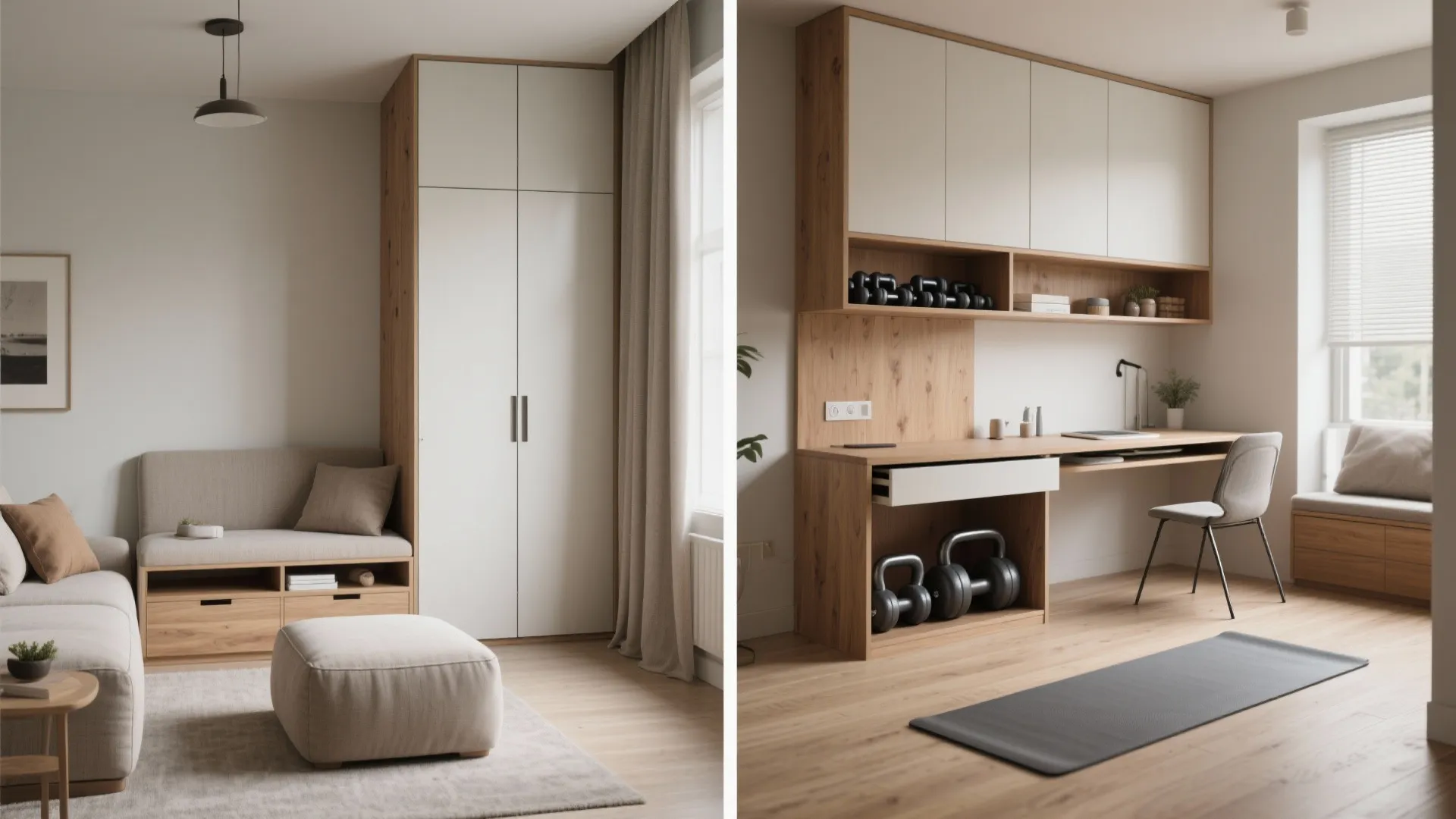 3. Multi-use Furniture that Doubles as Gym