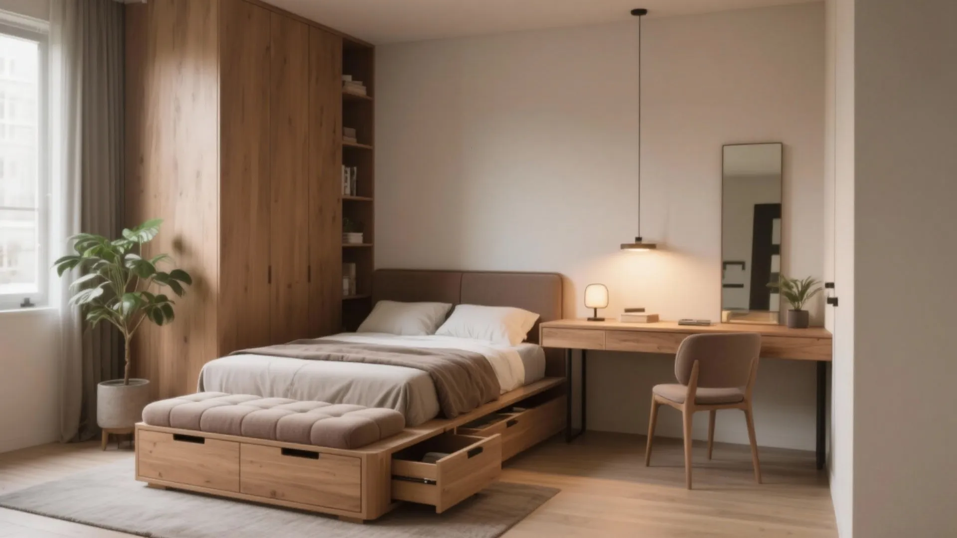 3. Multi-functional furniture—less clutter, more calm