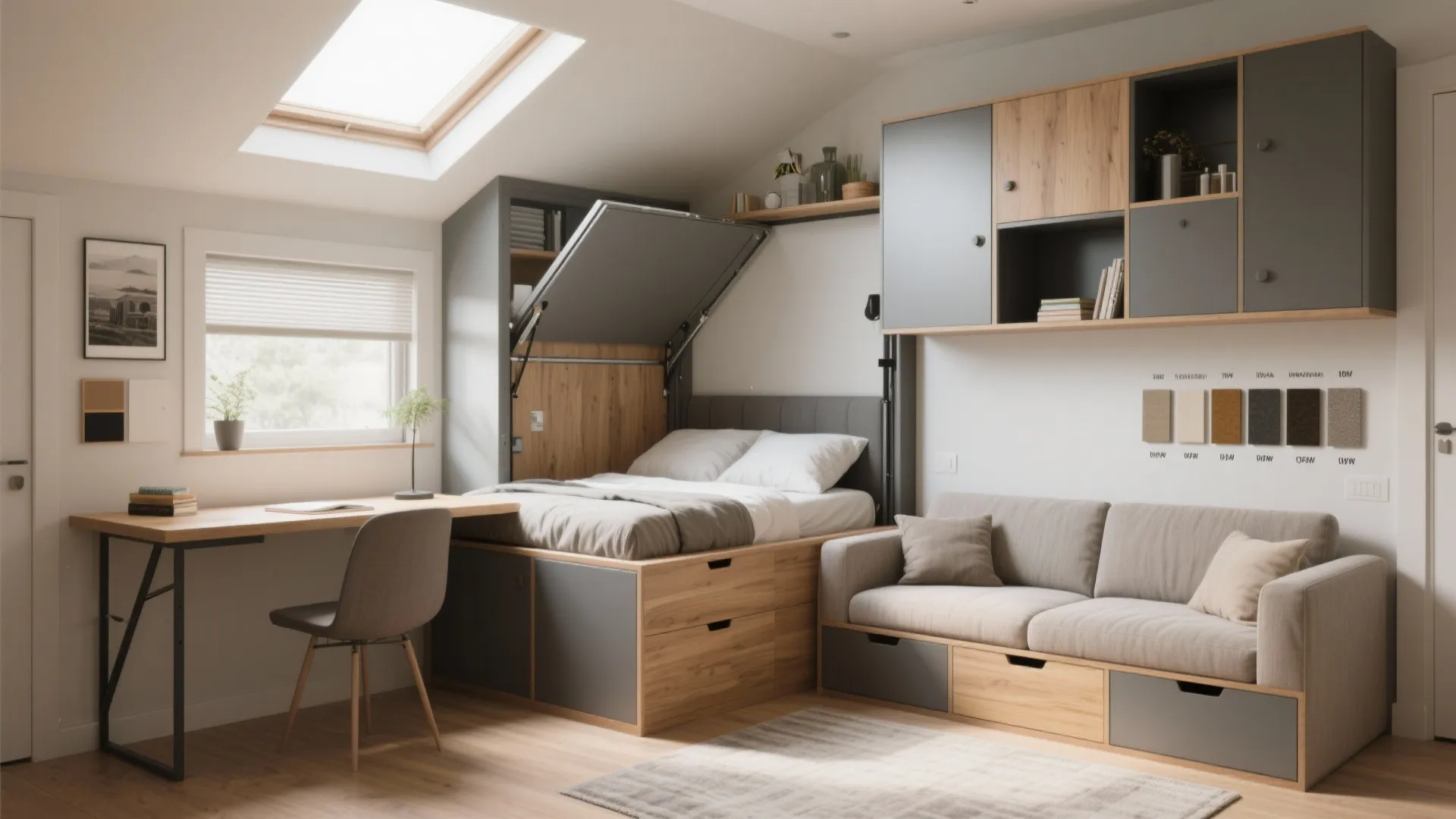 4. Multi-Use Furniture Scheme