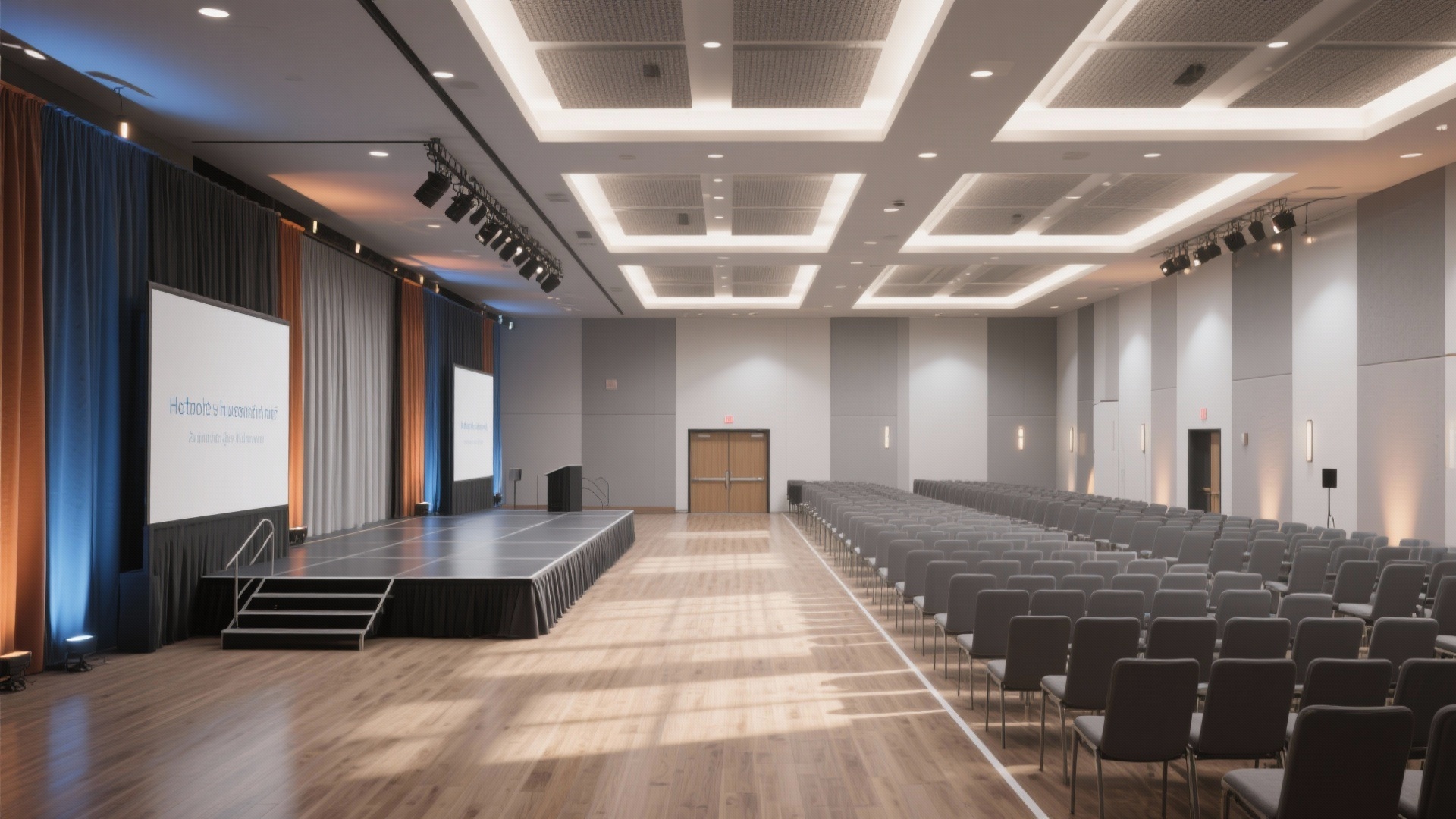 Multi-Use Hall Design: Fix Layout, Lighting & Flow Issues