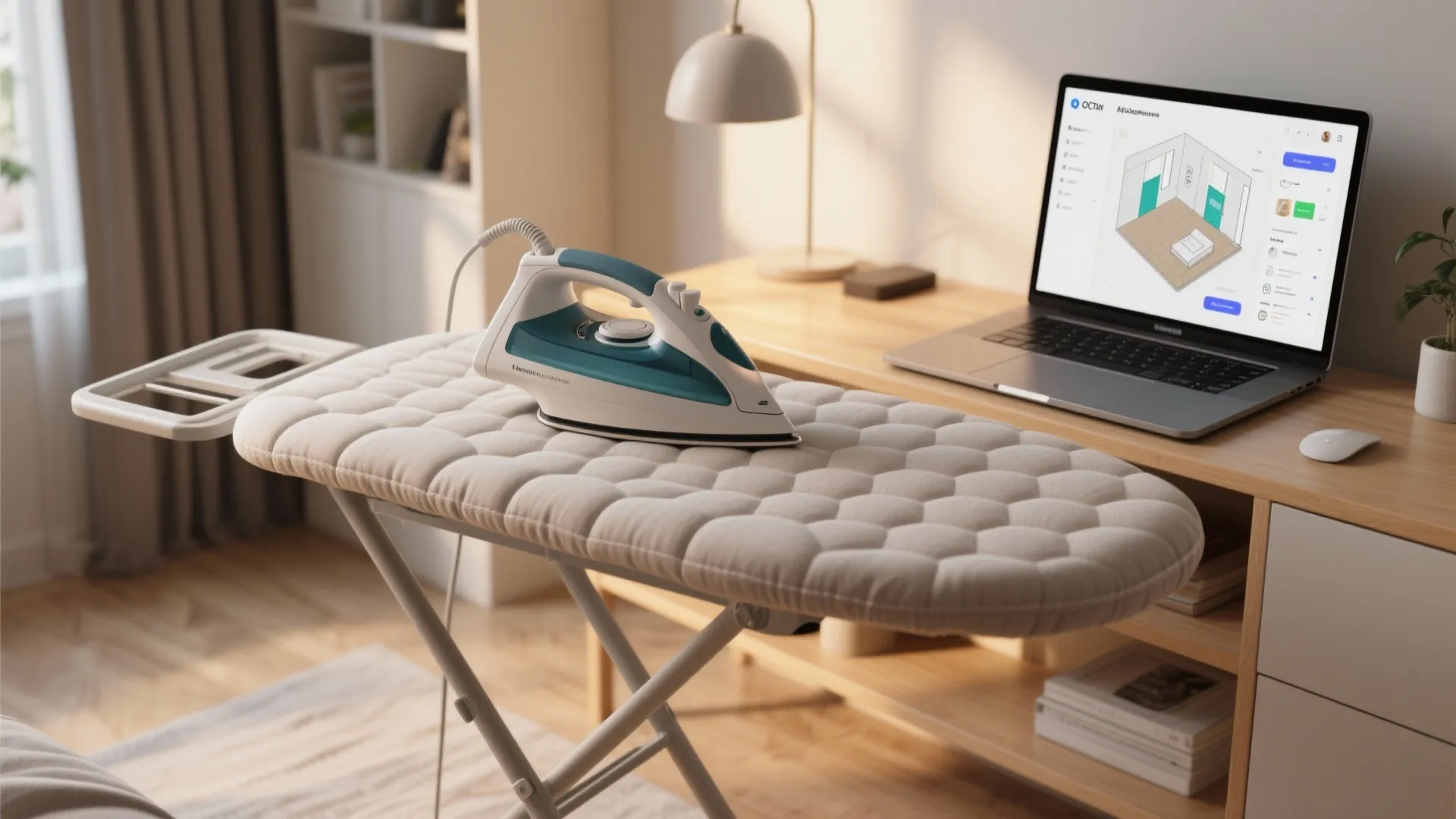 5. Multi-use ironing surface and AI-assisted placement