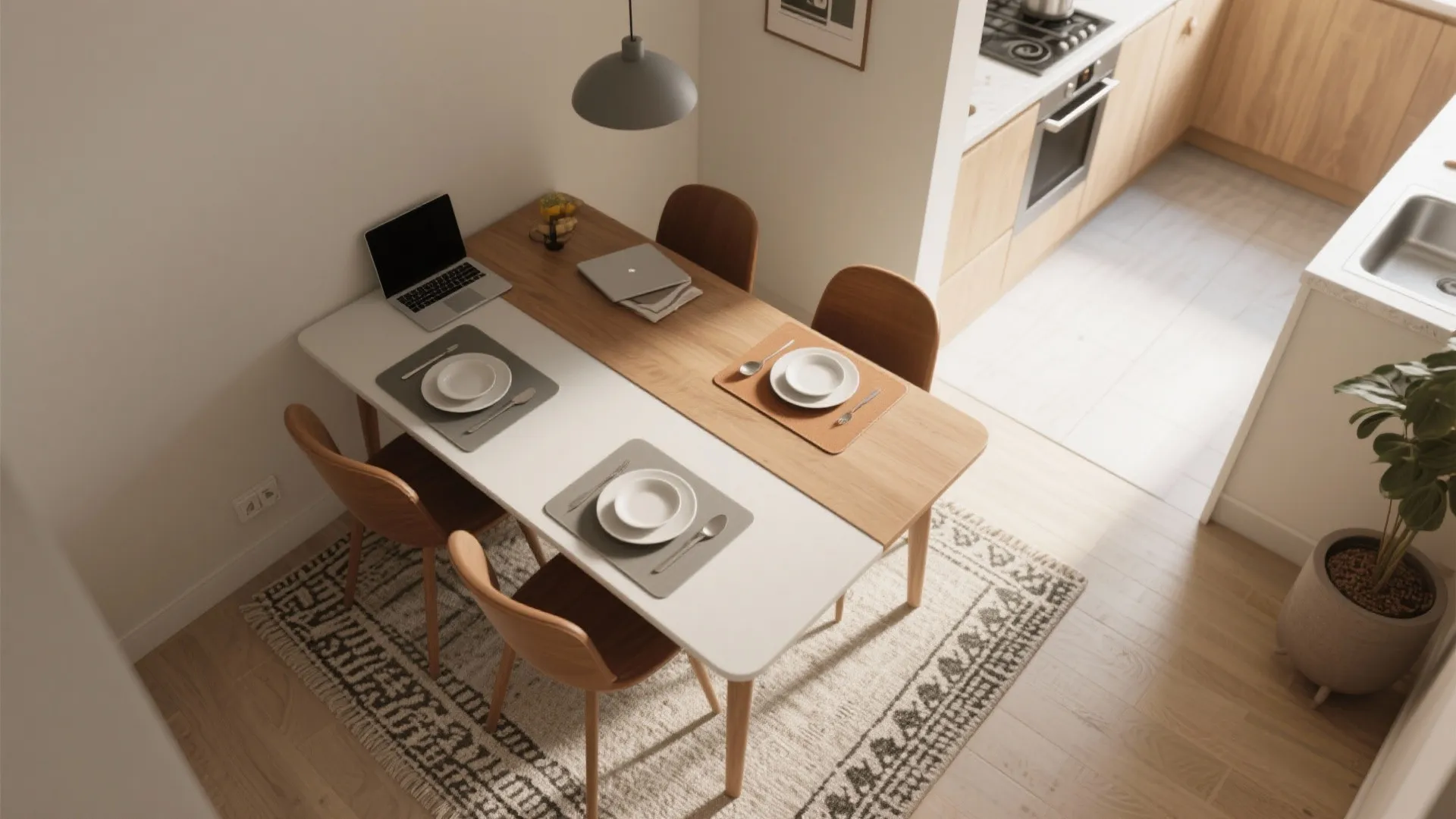 4. Multi-use strategies for small dining spaces