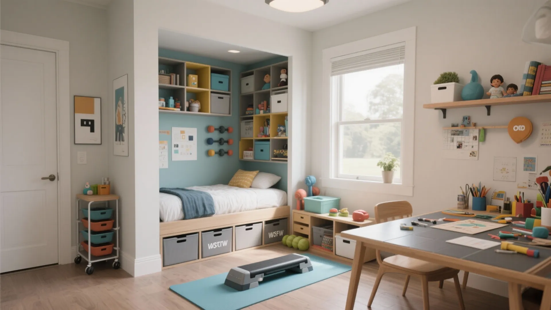 3. Convert the Third Room into a Multi-Use Nook