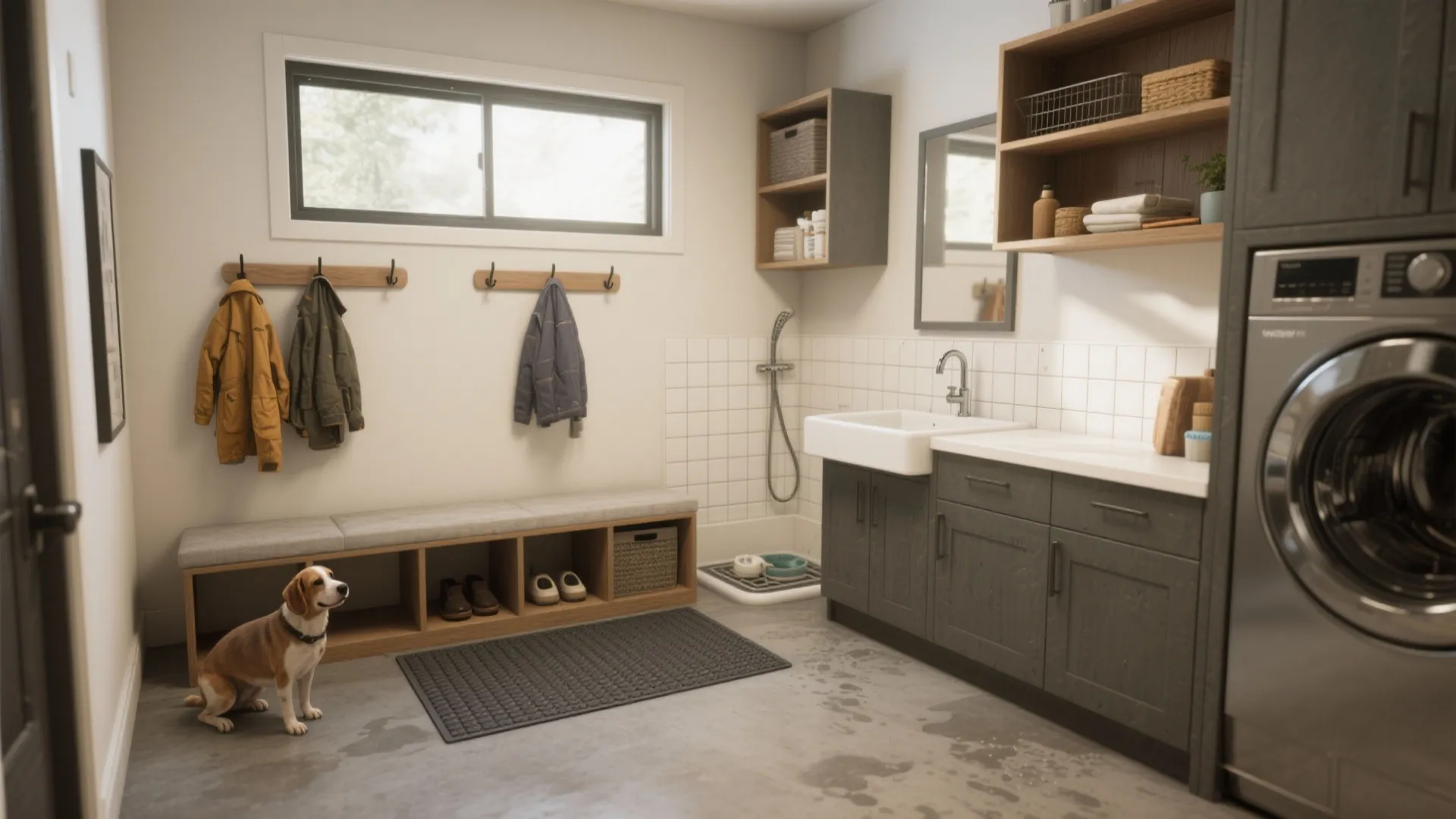 4. Make it multi-use: mudroom corner or pet station