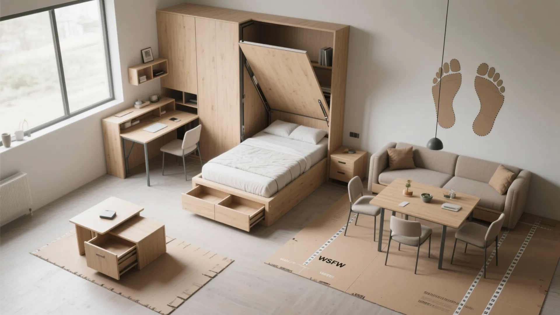 4. Choose flexible, multiuse furniture