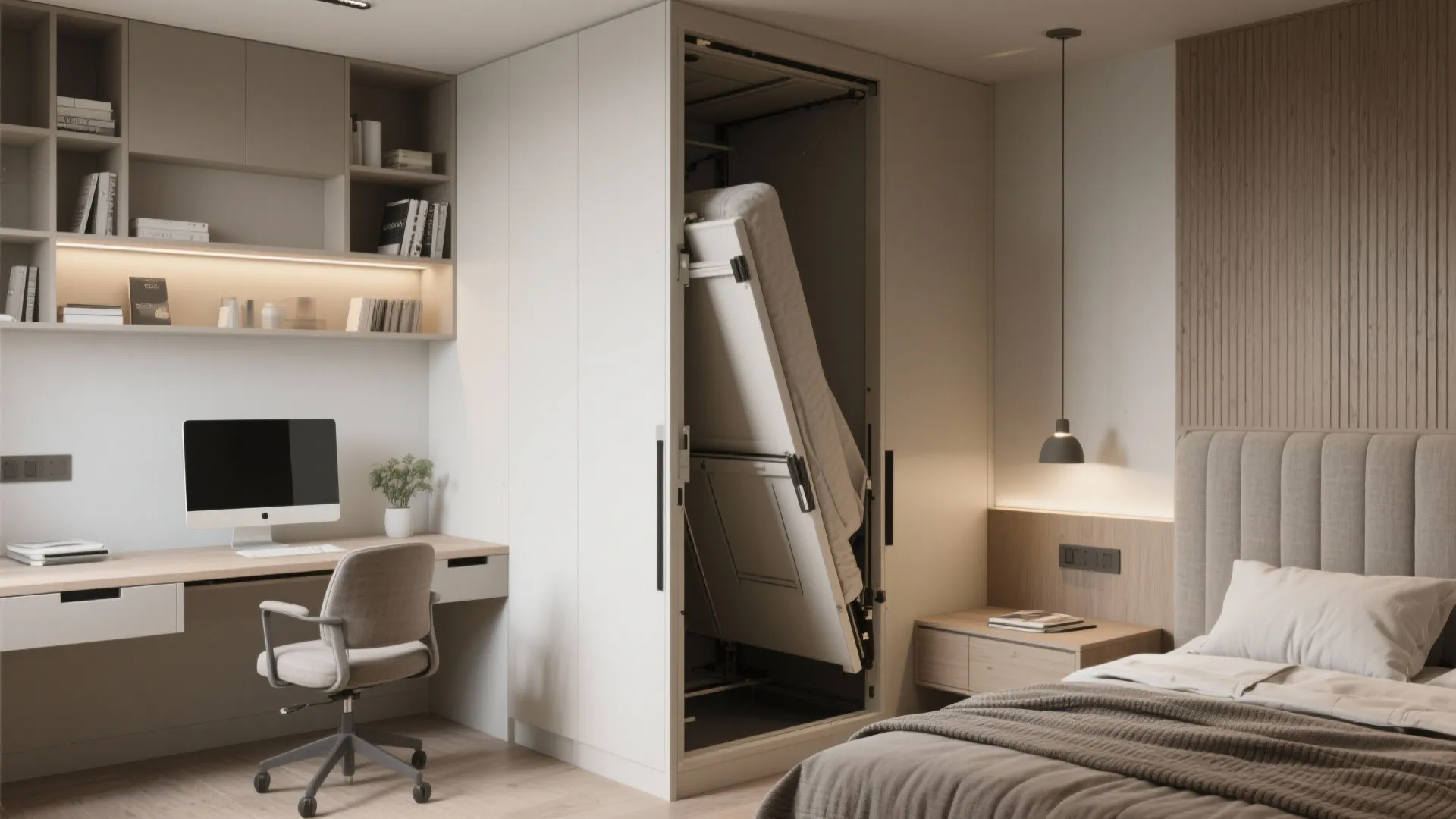 4. Multi-Use Rooms: guest room + home office combos