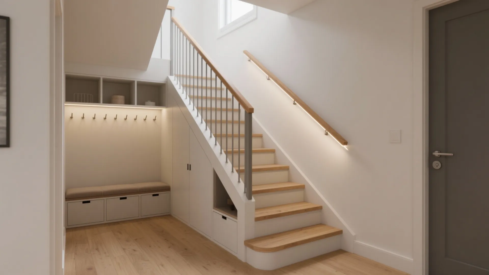 Simple Stairs Design for Small House: Smart Space Solutions: Fast-Track Guide to Space-Saving Staircase Ideas in 1 Minute