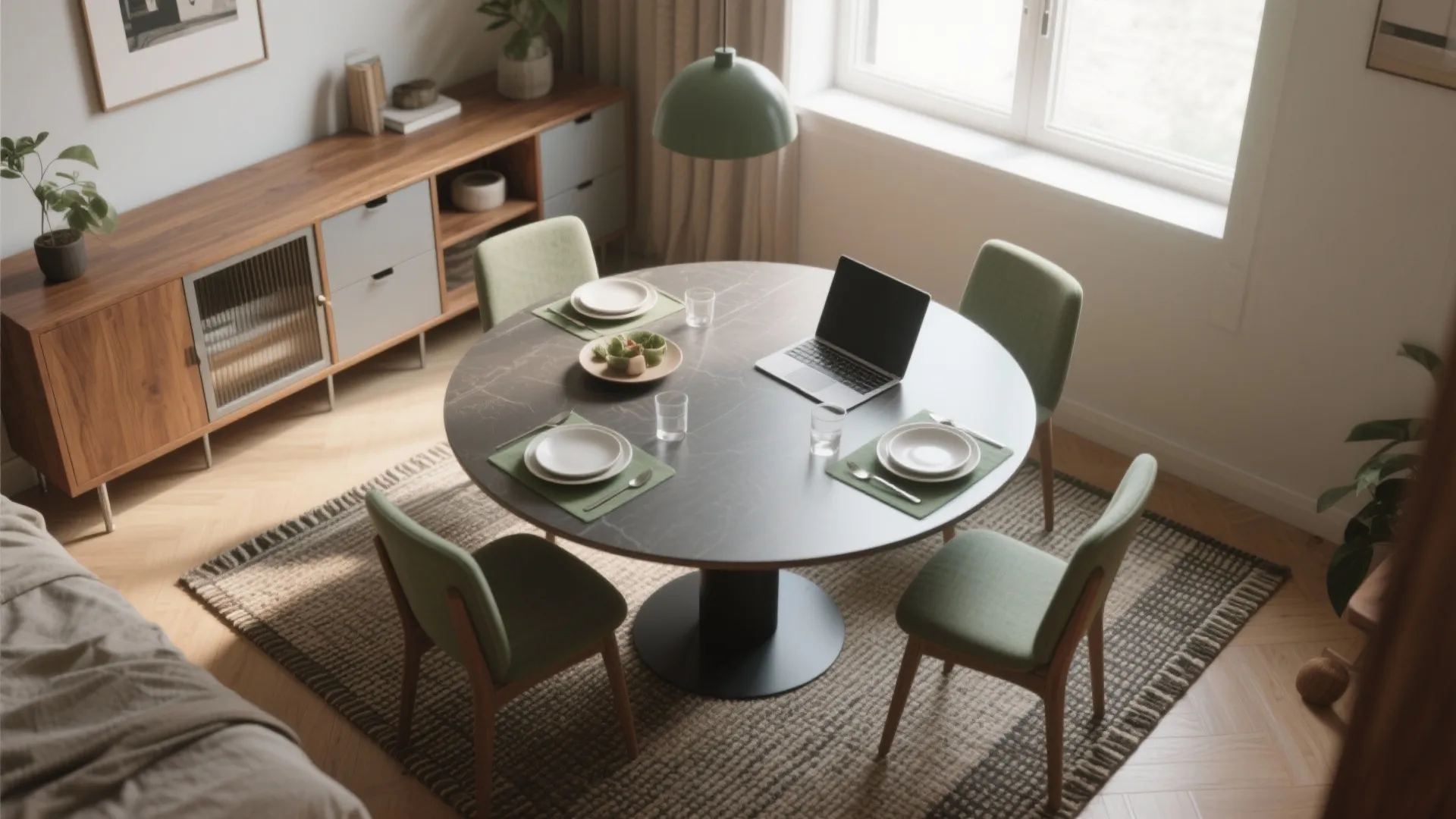 4. Rotate the table for multi-use flow