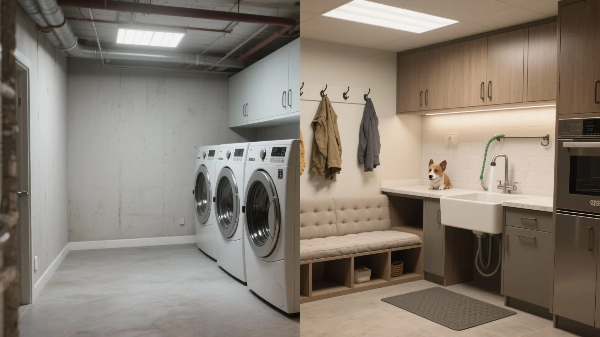 5. Make it multi-purpose: folding + mudroom + pet station