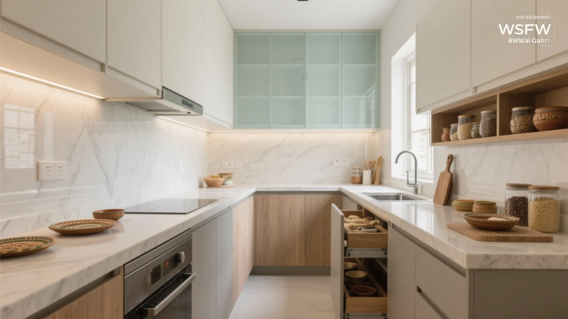 Minimalist kitchen storage that actually works