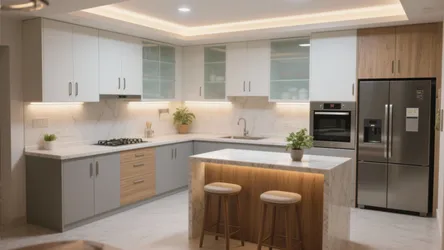4 BHK apartment in Mumbai: 5 small-kitchen design ideas