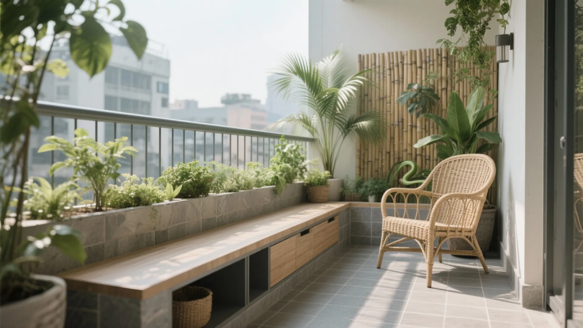 4) Balcony as a Green Retreat and Climate Buffer