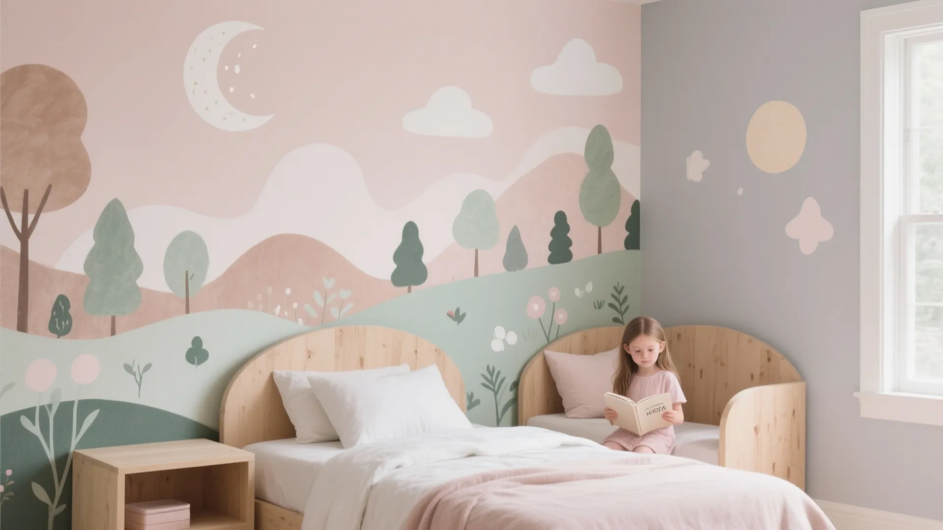 Whimsical Mural Accent Wall