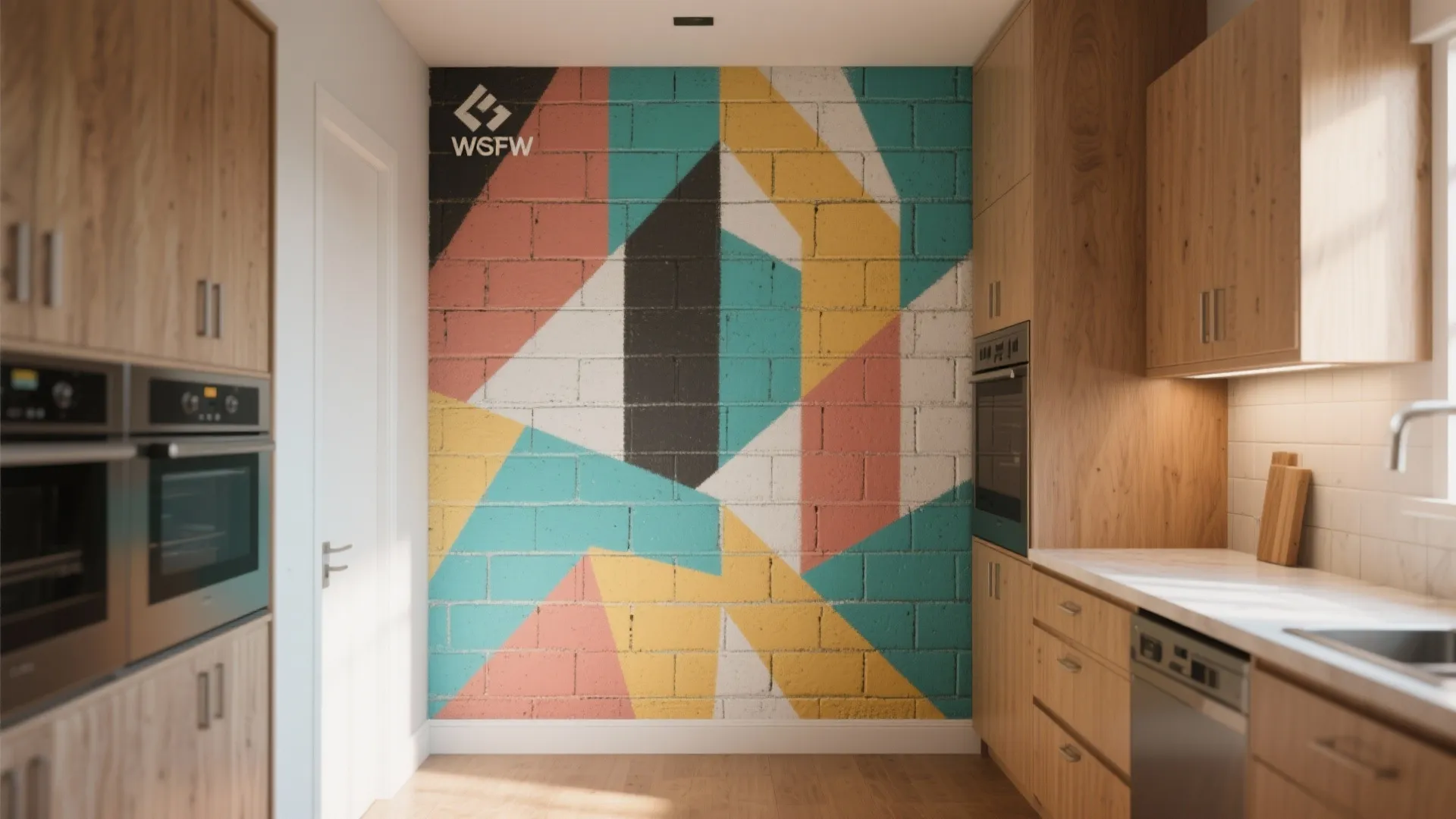 3. Graphic patterns and murals for personality