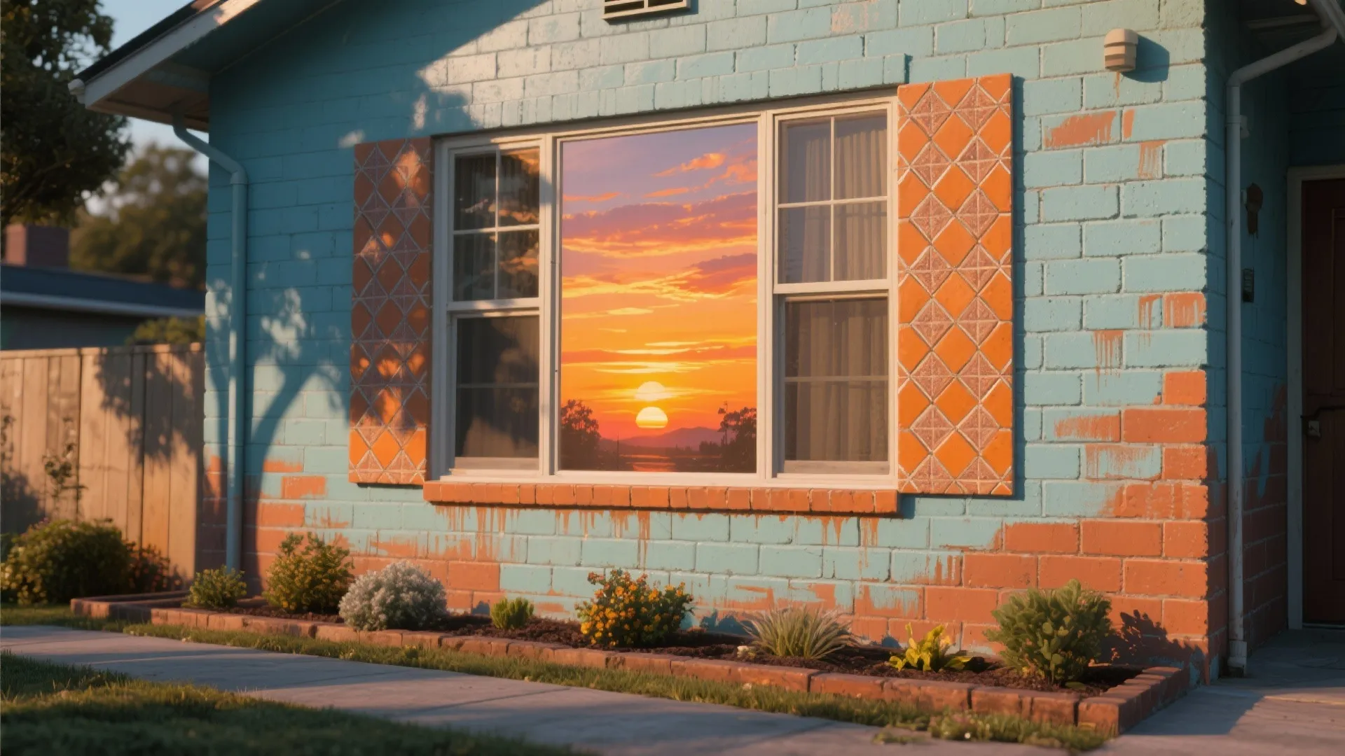 Mural as a Backyard Focal Art