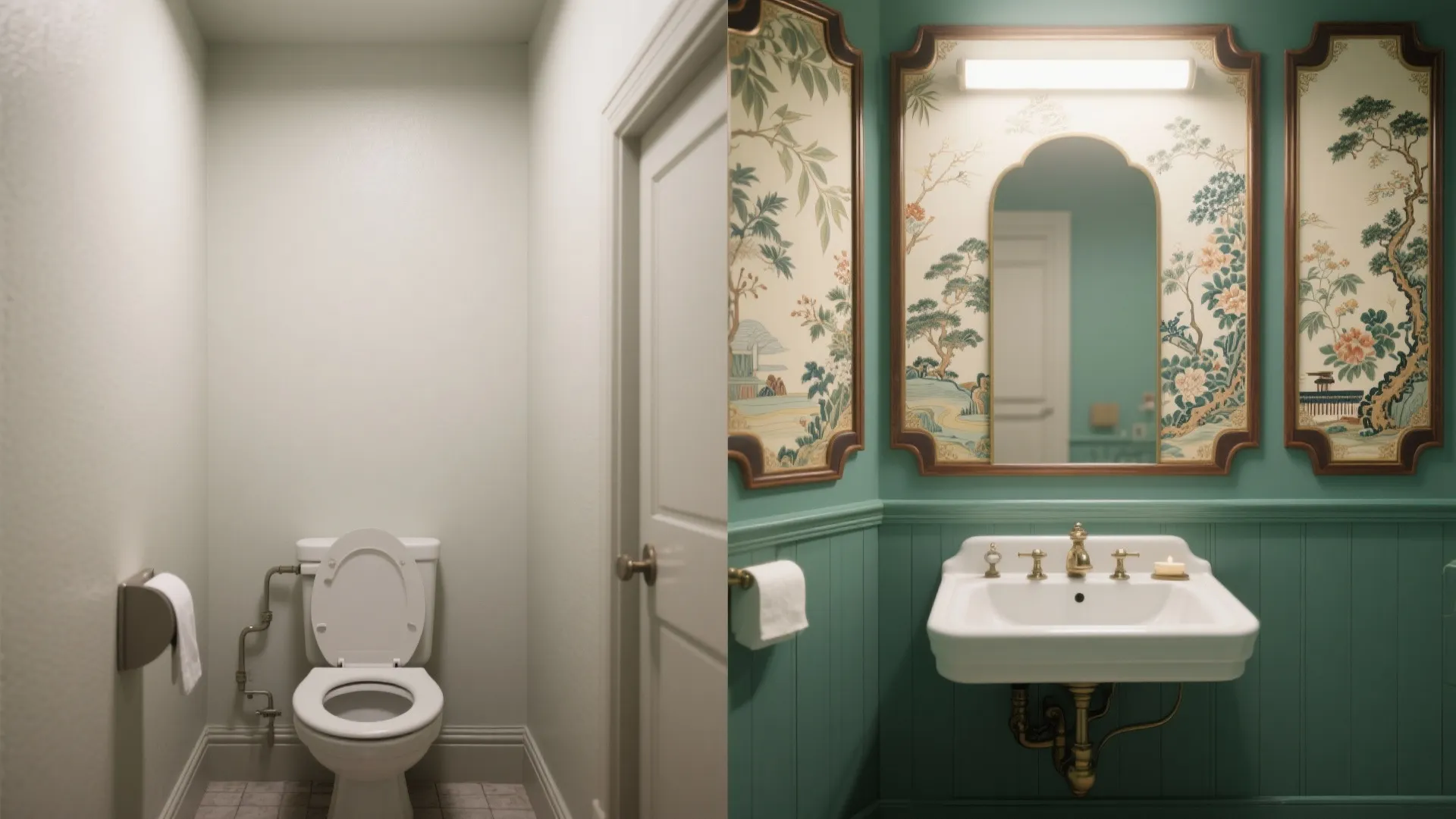 Chinoiserie Panels or Mural-Style Sections