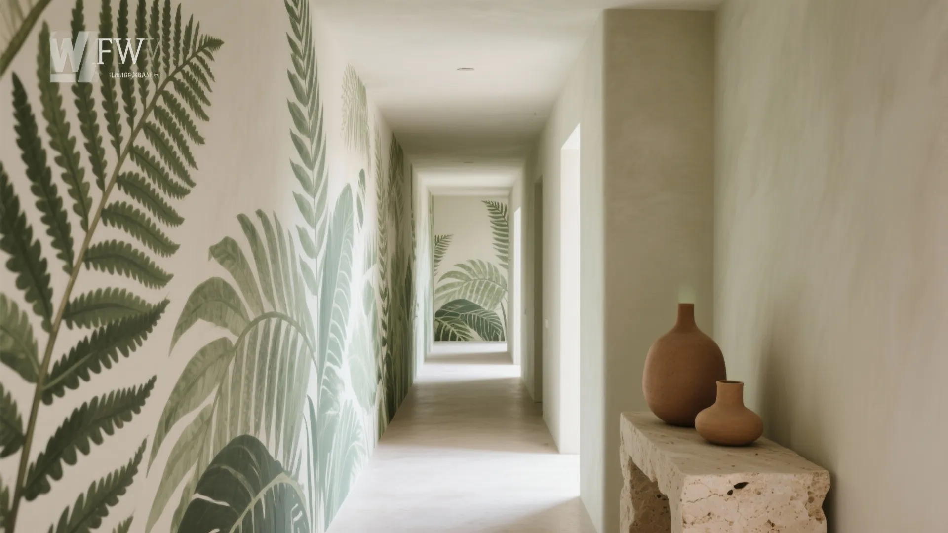 Overscale Botanical Mural or Wallpaper