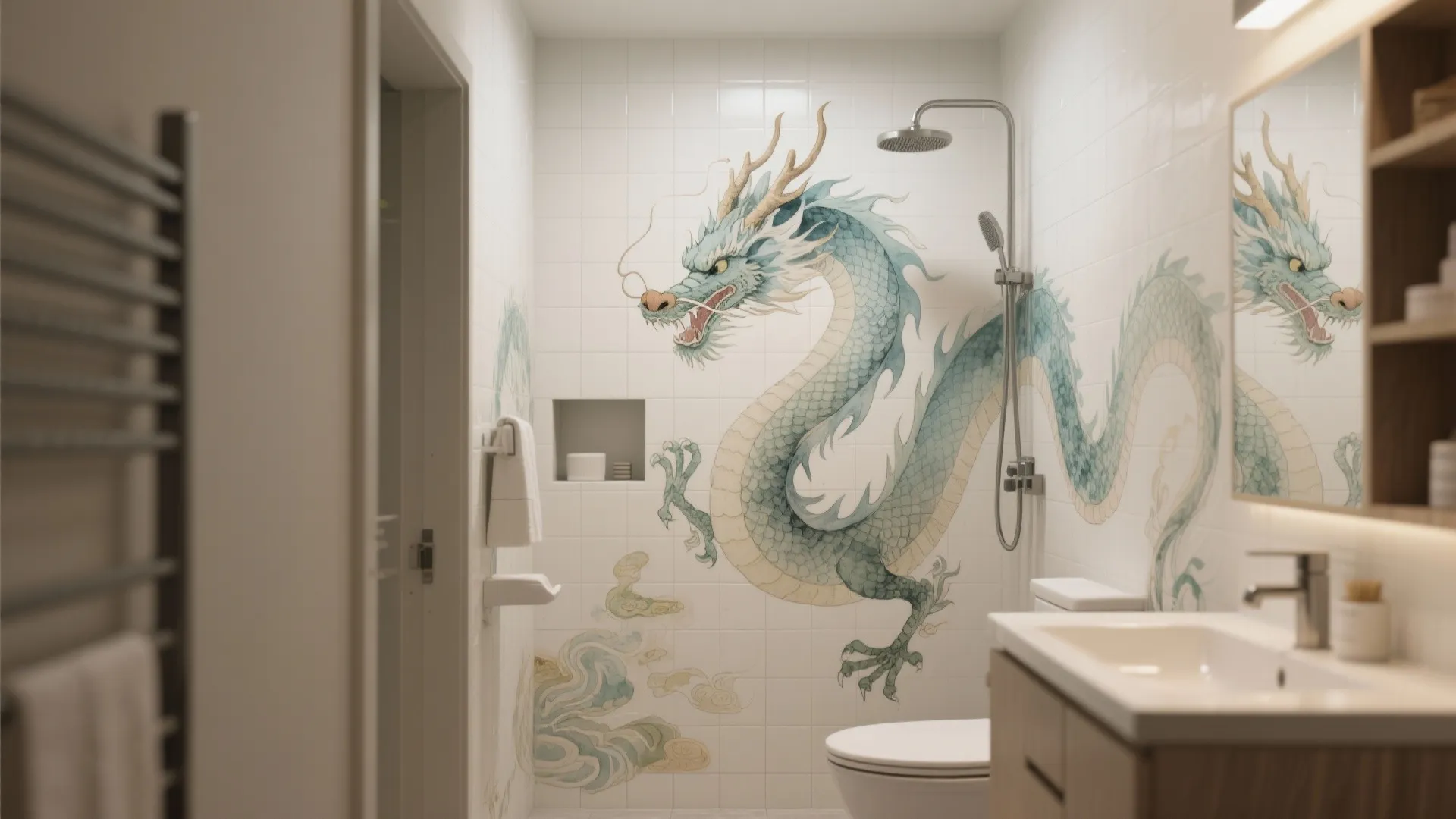 5. Subtle murals and removable decals