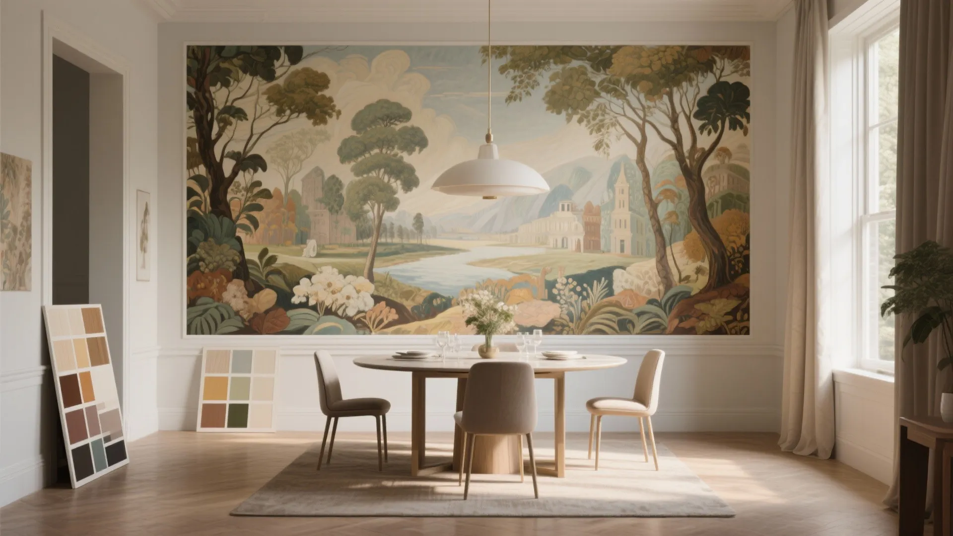 5. Commissioned Mural or Wallpaper for a Unique Scene